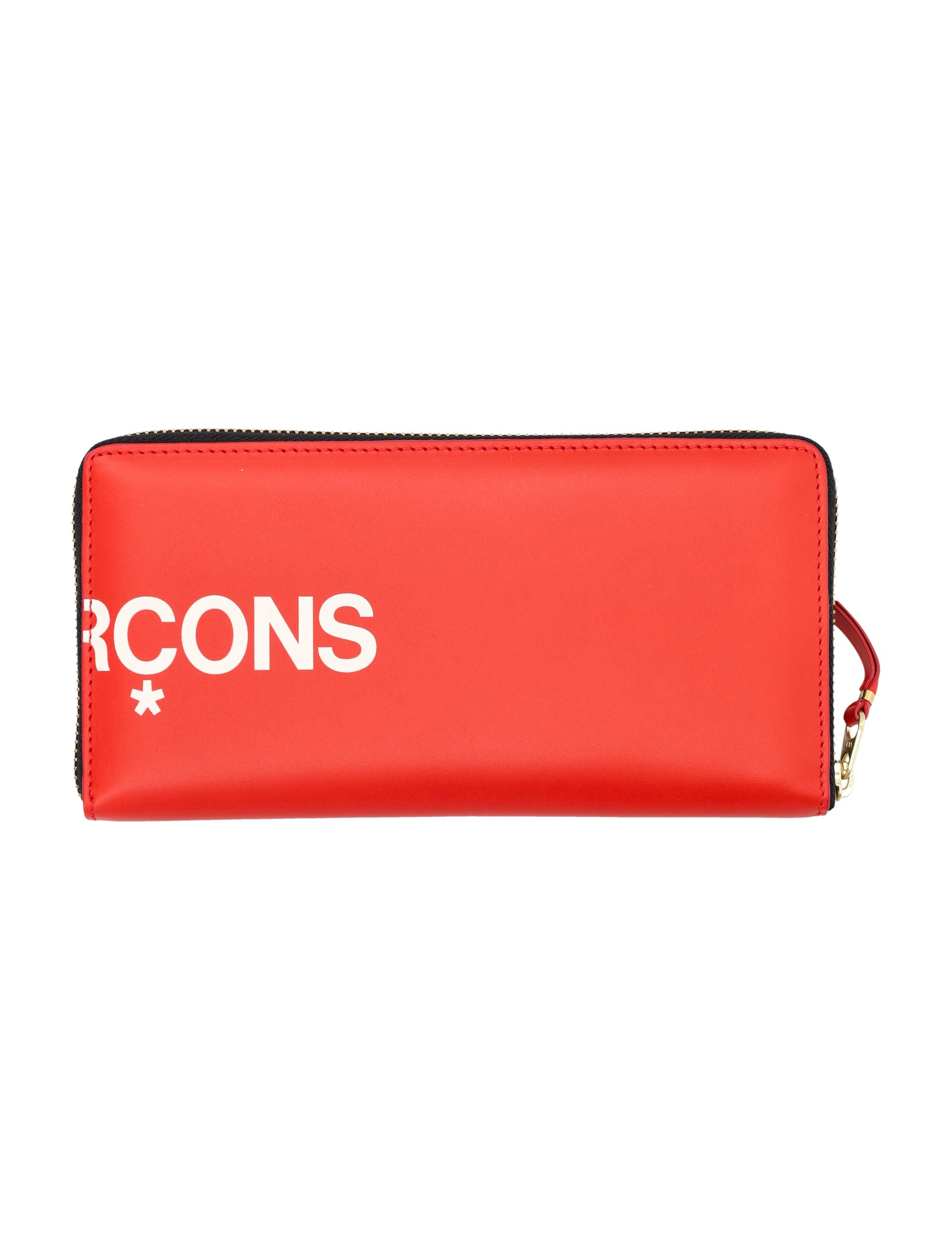 COMME DES GARÇONS WALLET Leather Mini All-Around Zip Wallet with Logo - 10.5cm x 20cm
