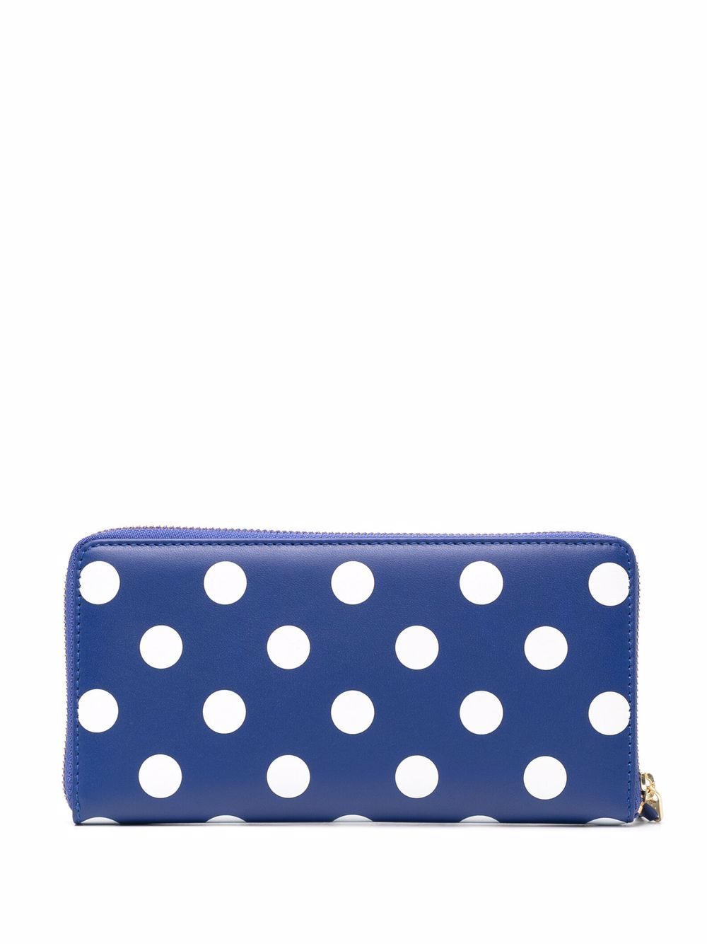 COMME DES GARÇONS WALLET Polka Dot Raffia Mini Purse