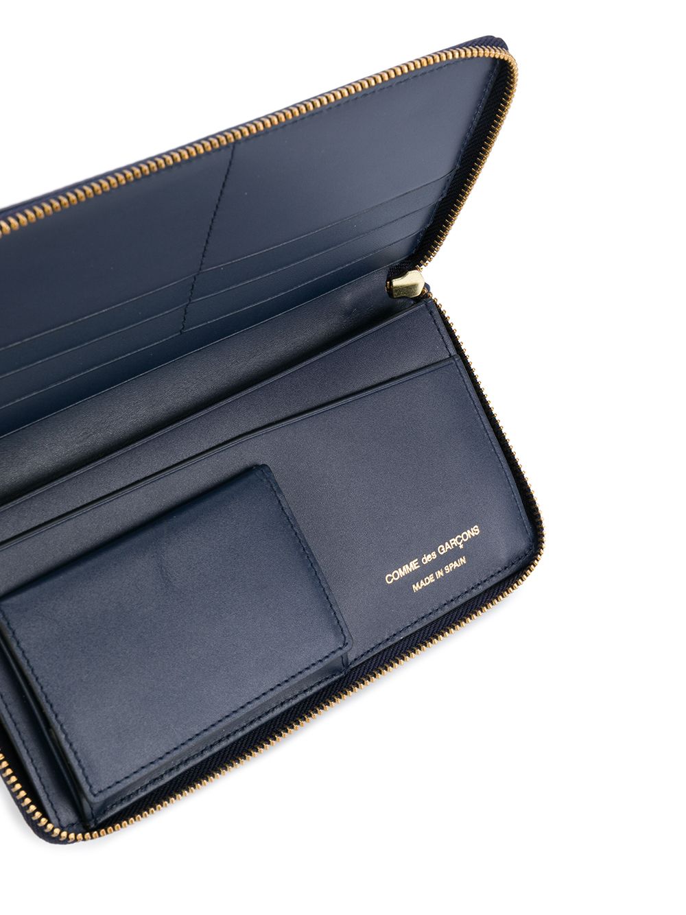 COMME DES GARÇONS WALLET Leather Zip Around Mini Wallet