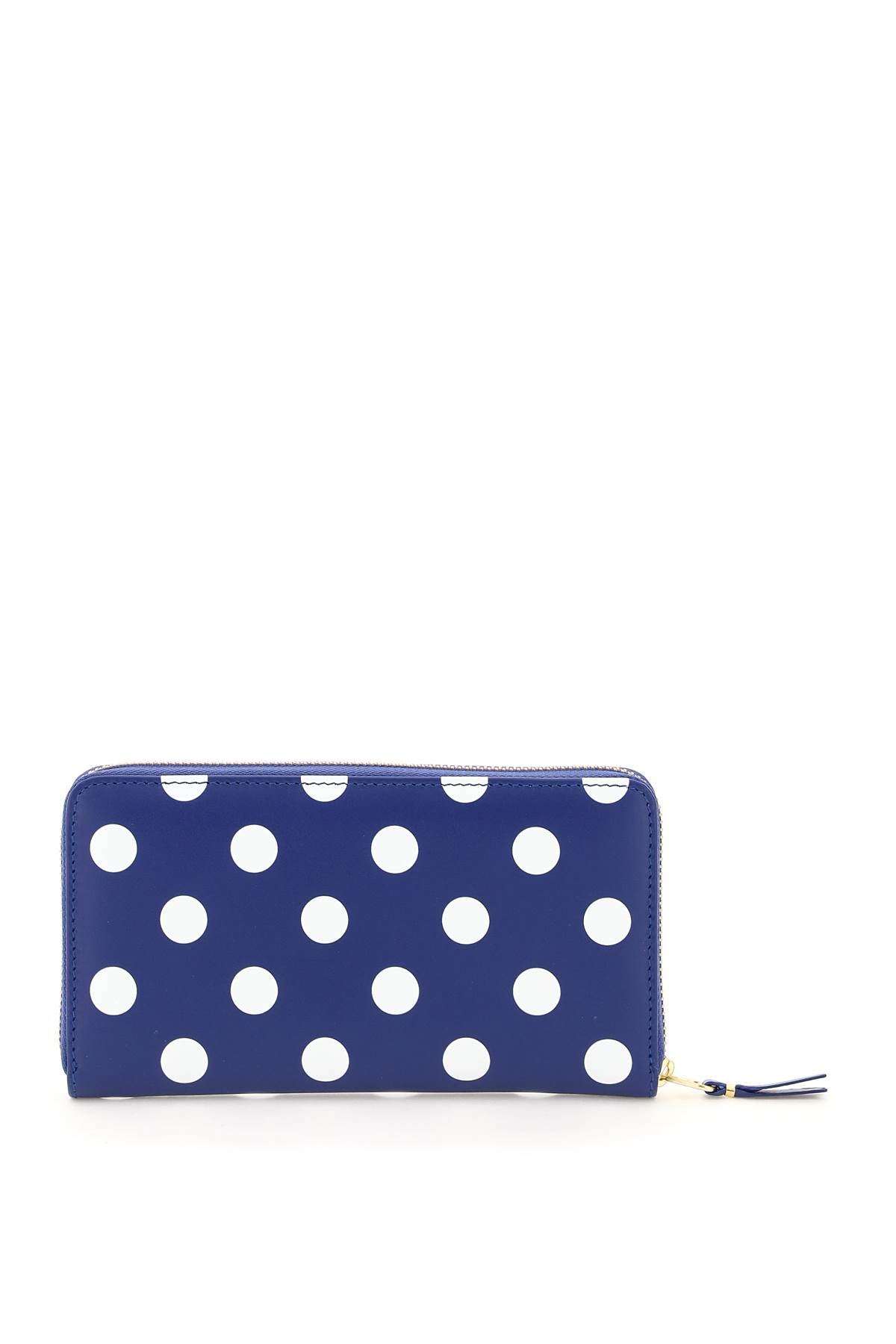 COMME DES GARÇONS WALLET Mini Polka Dot Leather Wallet - 19cm x 11cm x 2cm