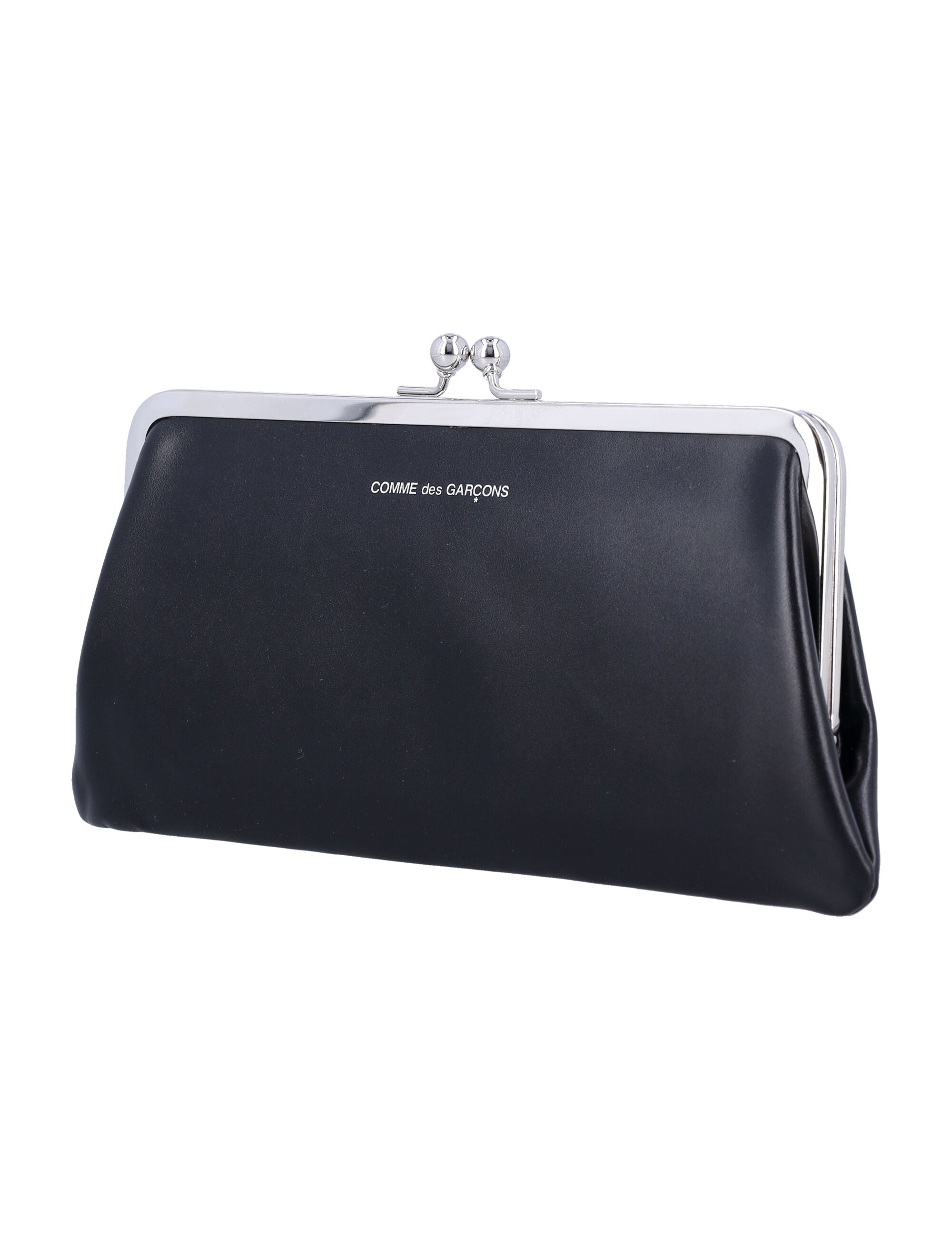 COMME DES GARÇONS WALLET Mini Kiss-Clasp Leather Purse