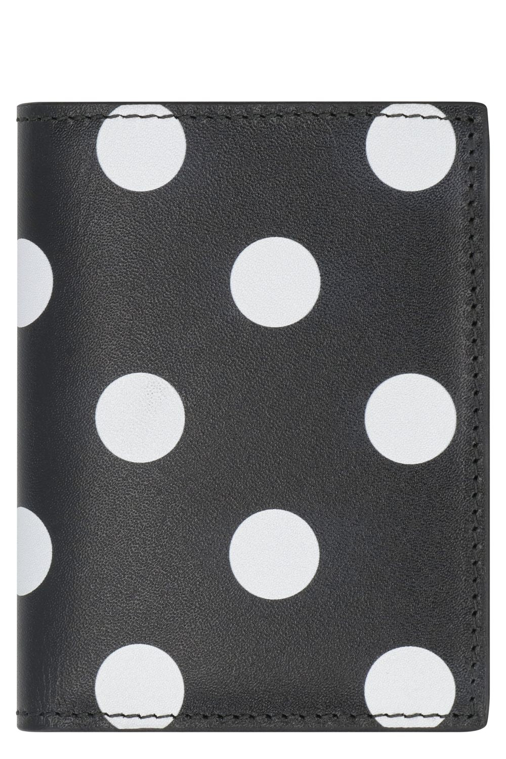 COMME DES GARÇONS WALLET Mini Leather Wallet with Polka-Dot Motif