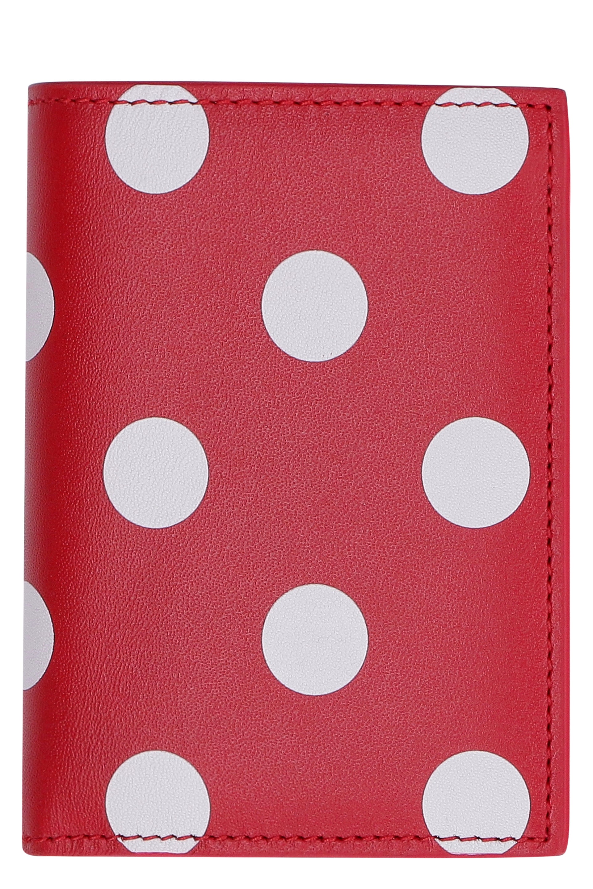 COMME DES GARÇONS WALLET Mini Polka-Dot Leather Wallet