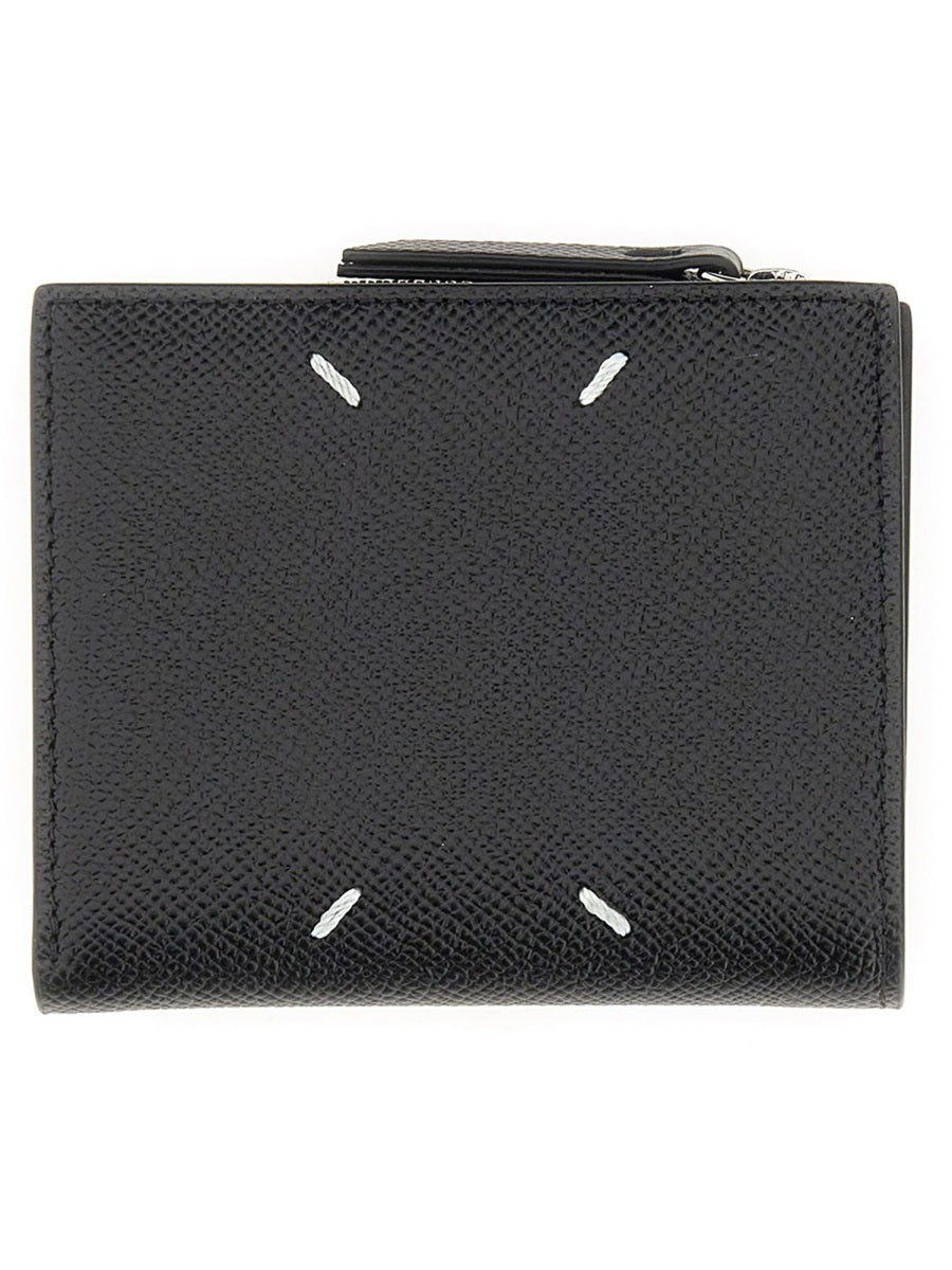 MAISON MARGIELA Mini Leather Wallet with Logo