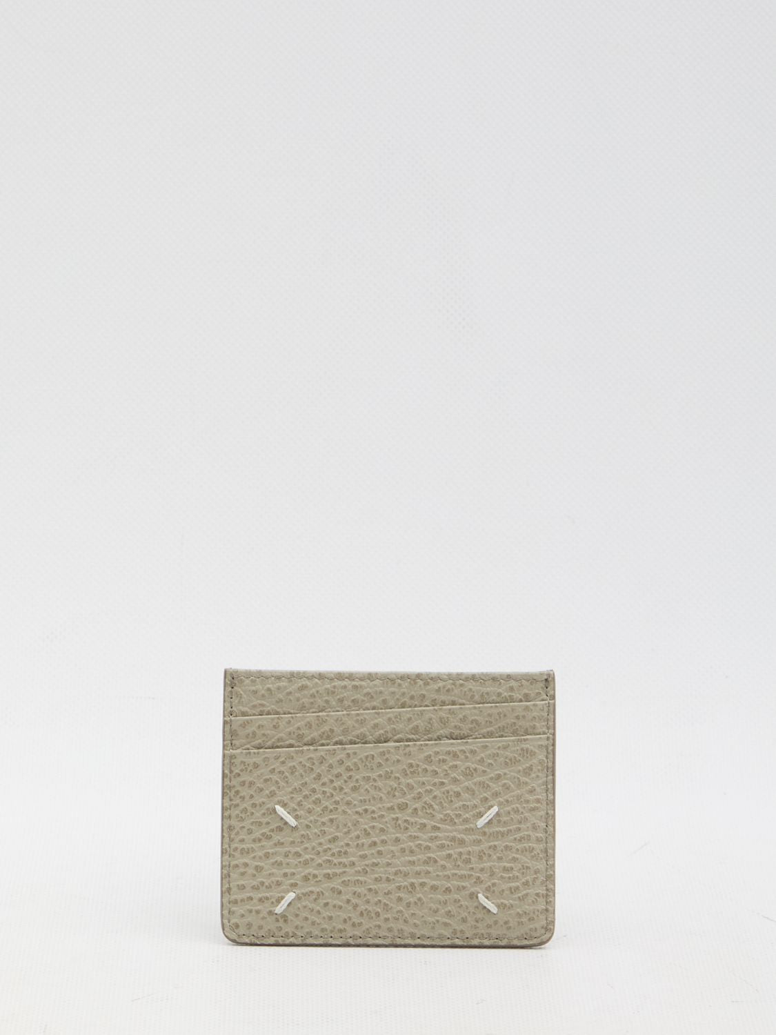 MAISON MARGIELA Grained Leather Mini Cardholder with Four Seams