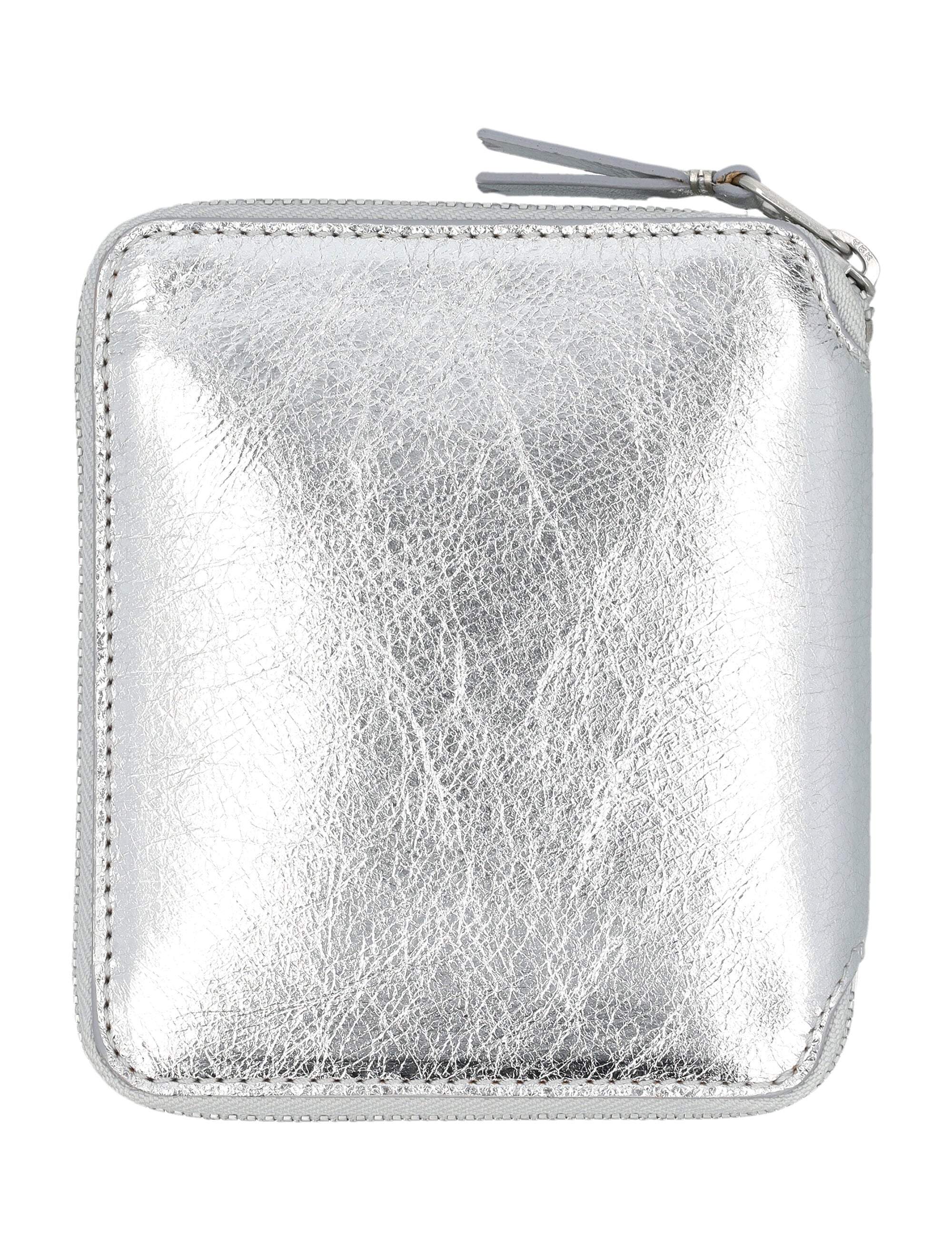 COMME DES GARÇONS WALLET Mini Metallic Zip Around Wallet - Small Leather Goods