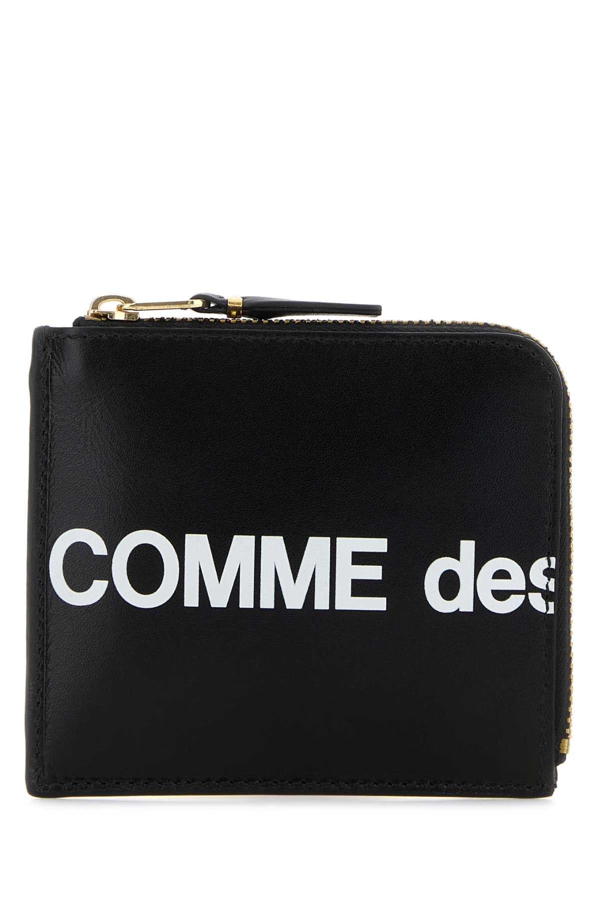 COMME DES GARÇONS Mini Leather Coin Case with Bold Logo