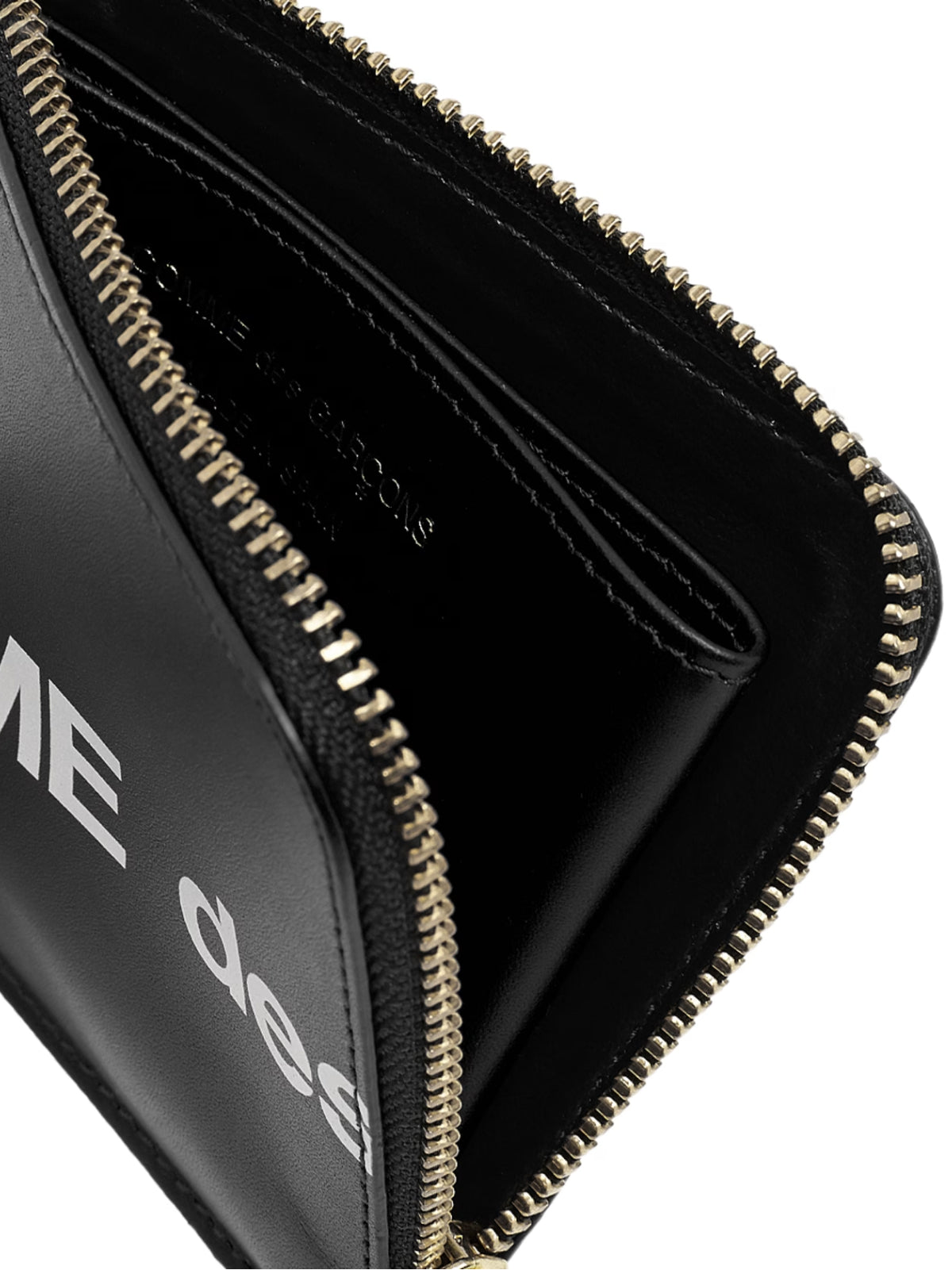 COMME DES GARÇONS Mini Leather Coin Case with Bold Logo