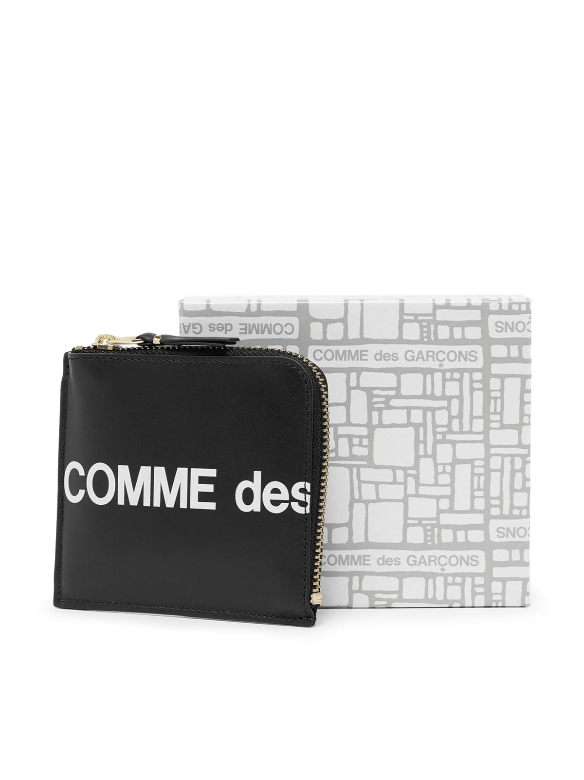 COMME DES GARÇONS Mini Leather Coin Case with Bold Logo