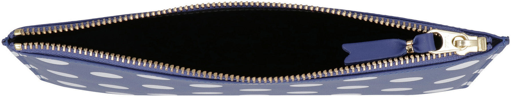 COMME DES GARÇONS WALLET Leather Printed Flat Pouch Handbag - 22.5 CM x 17 CM