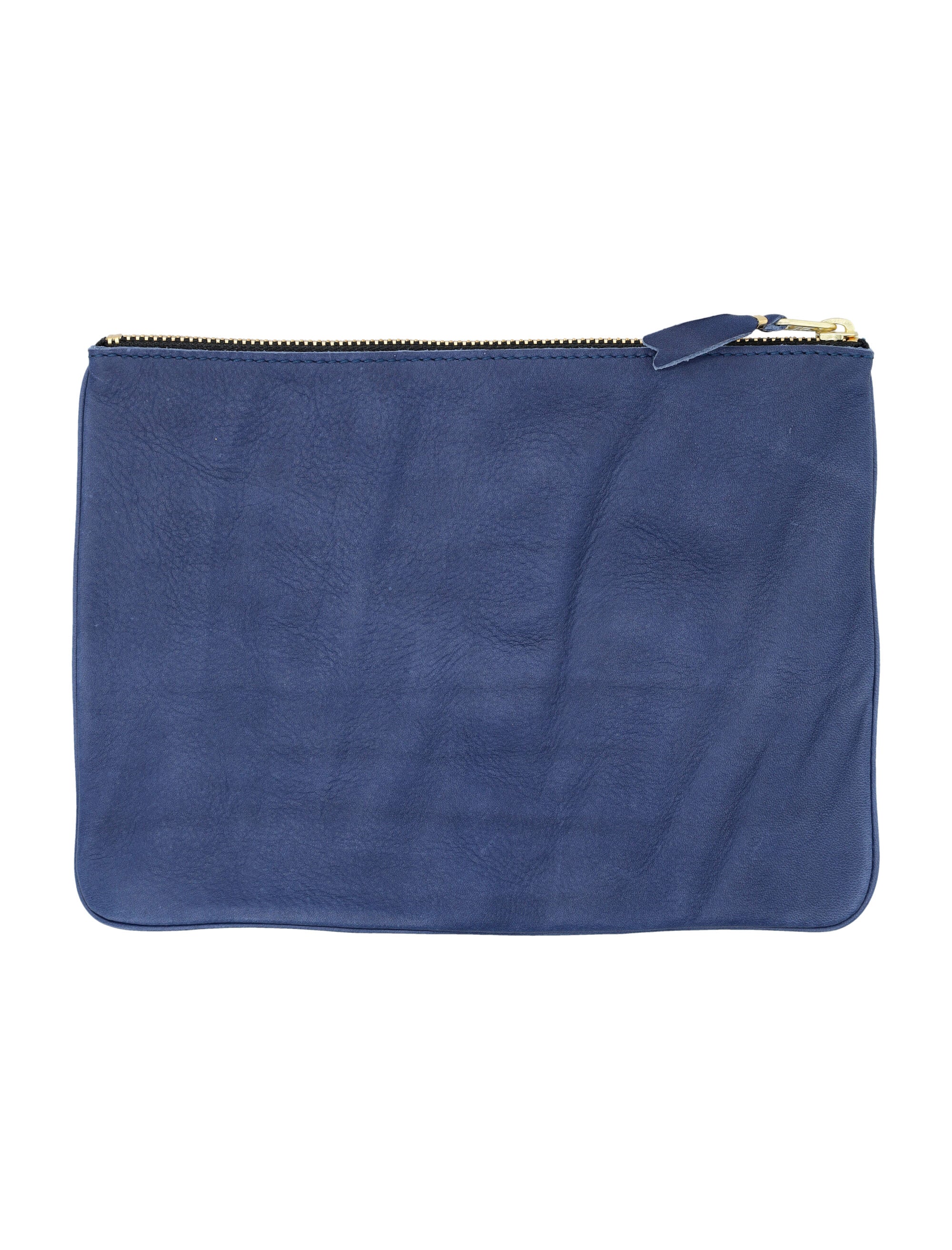 COMME DES GARÇONS WALLET Textured Leather Mini Pouch Handbag (16.5cm x 22cm)