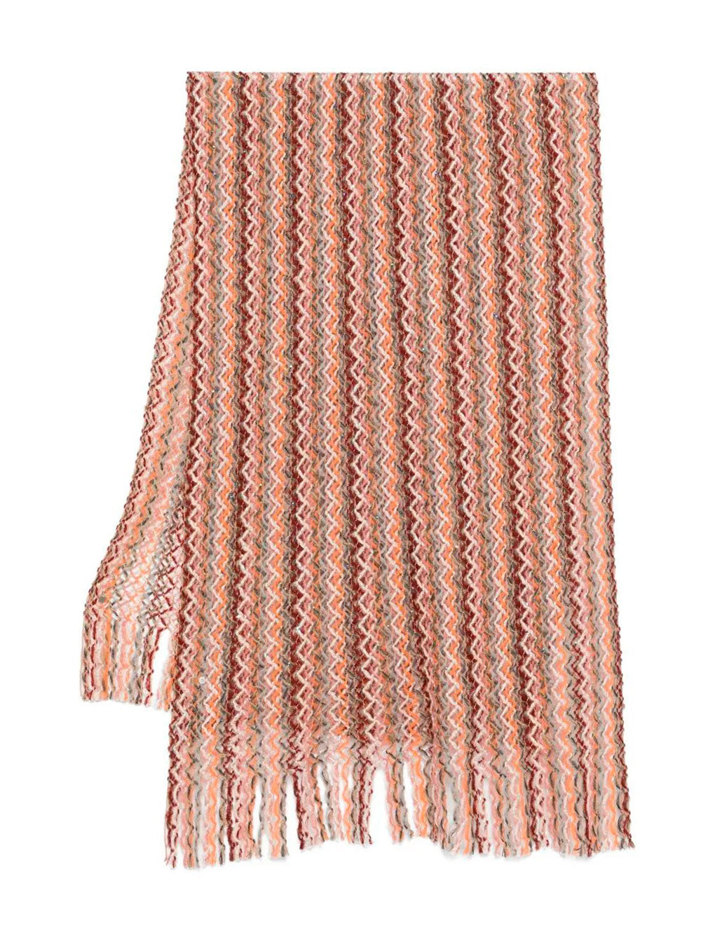 MISSONI Fringed Zig-Zag Scarf