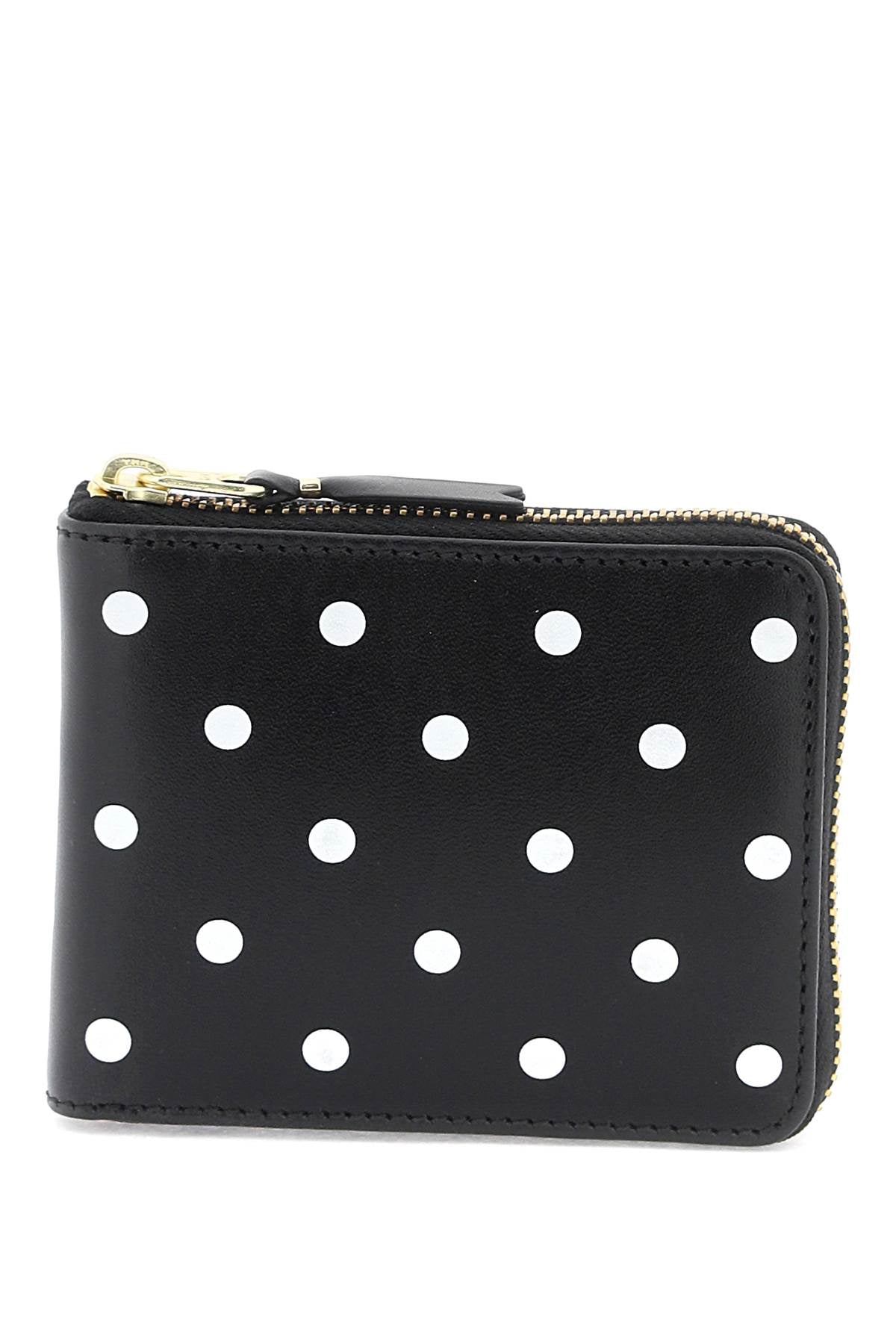 COMME DES GARÇONS WALLET Polka-Dot Leather Wallet - 11 cm x 8.5 cm