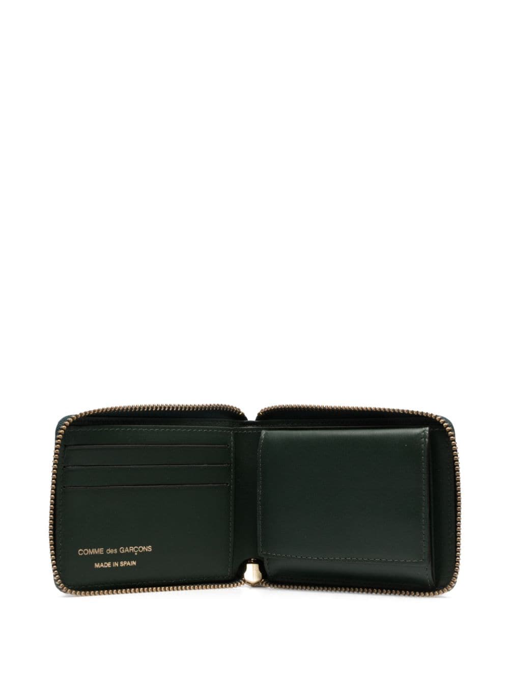 COMME DES GARÇONS WALLET Luxury Leather Zip Wallet