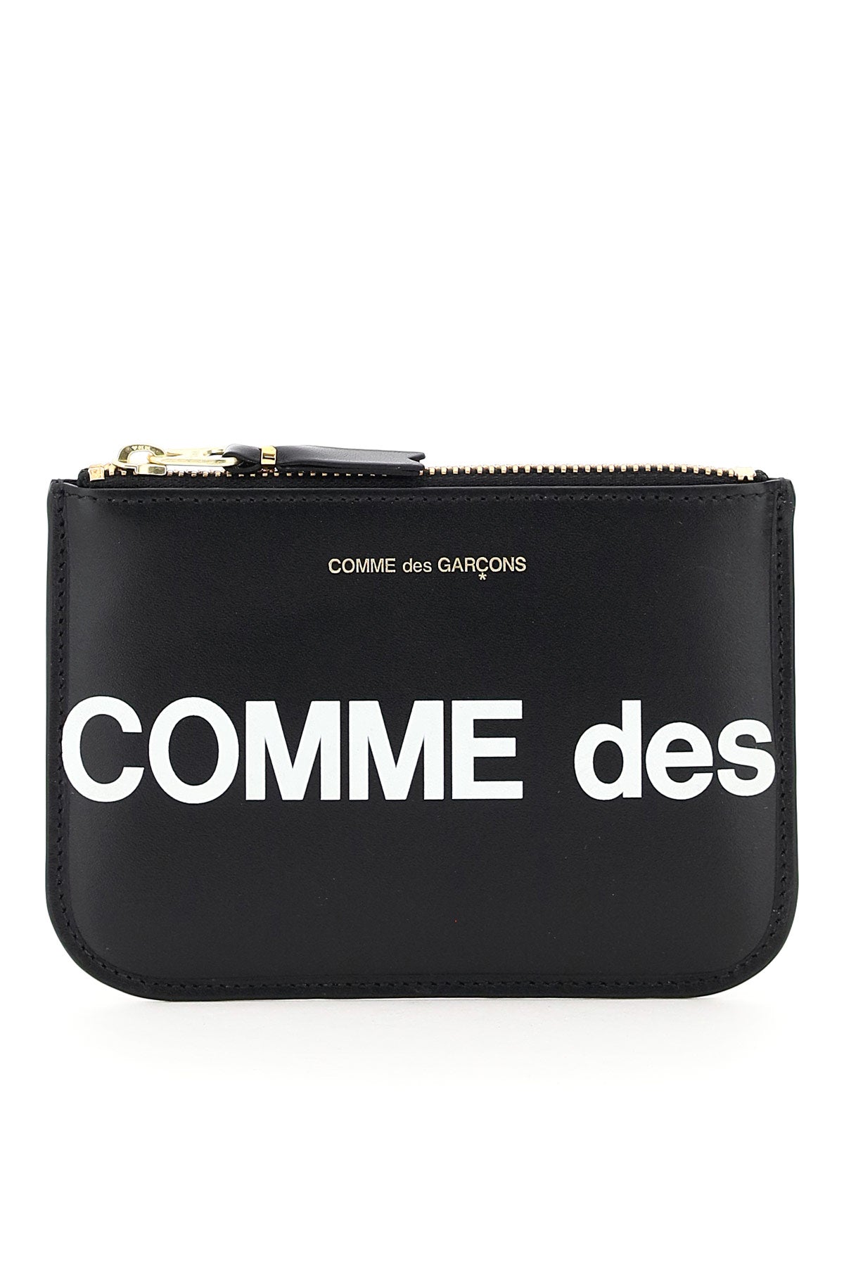 COMME DES GARÇONS WALLET Mini Leather Pouch Handbag with Logo Detail