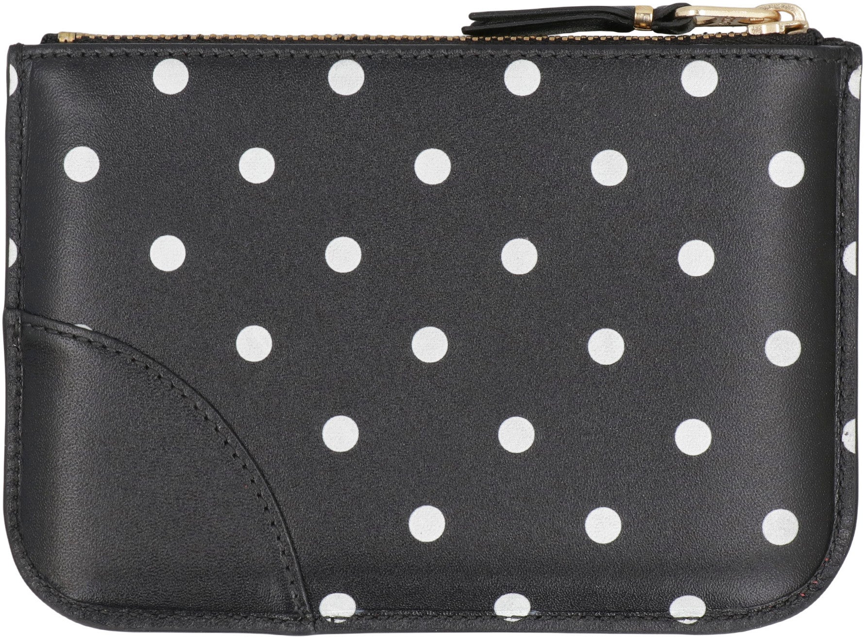 COMME DES GARÇONS WALLET Mini Elegant Polka Dot Leather Wallet