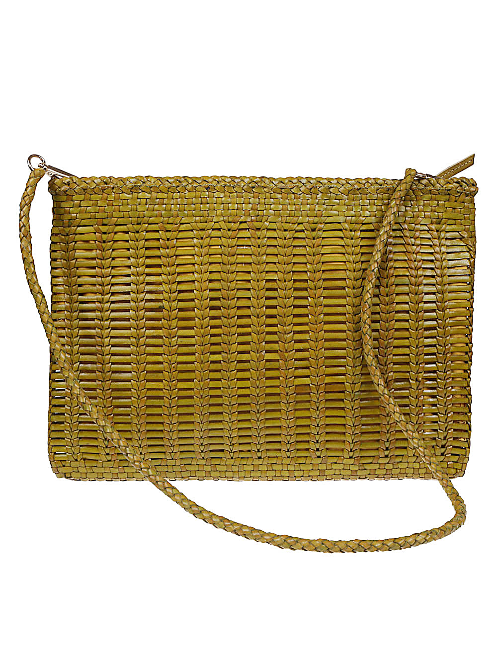 VIPERA Woven Pattern Handbag with Removable Shoulder Strap