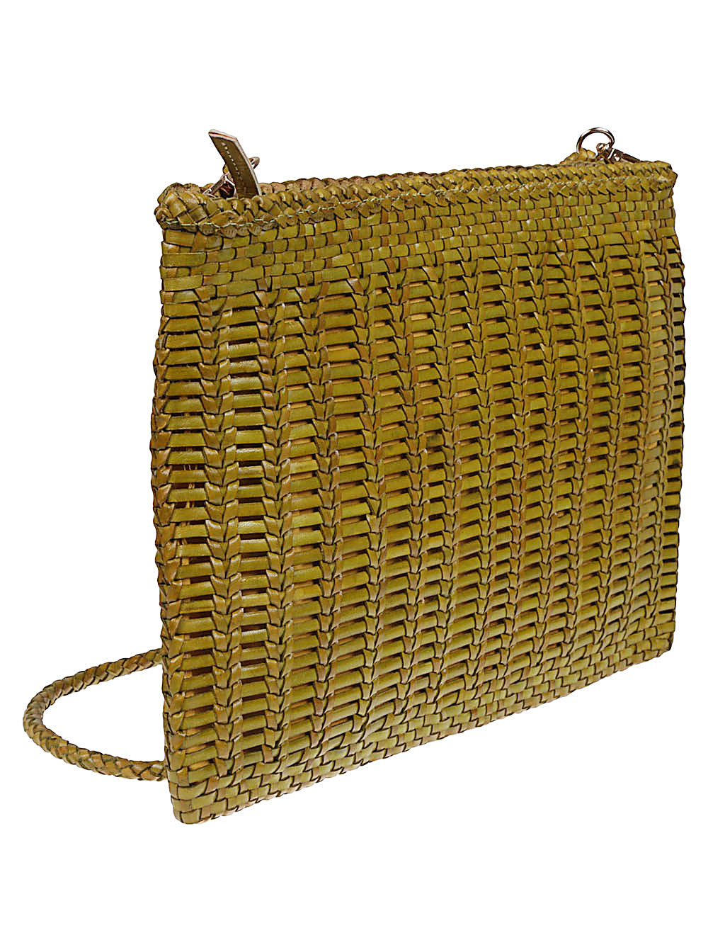 VIPERA Woven Pattern Handbag with Removable Shoulder Strap