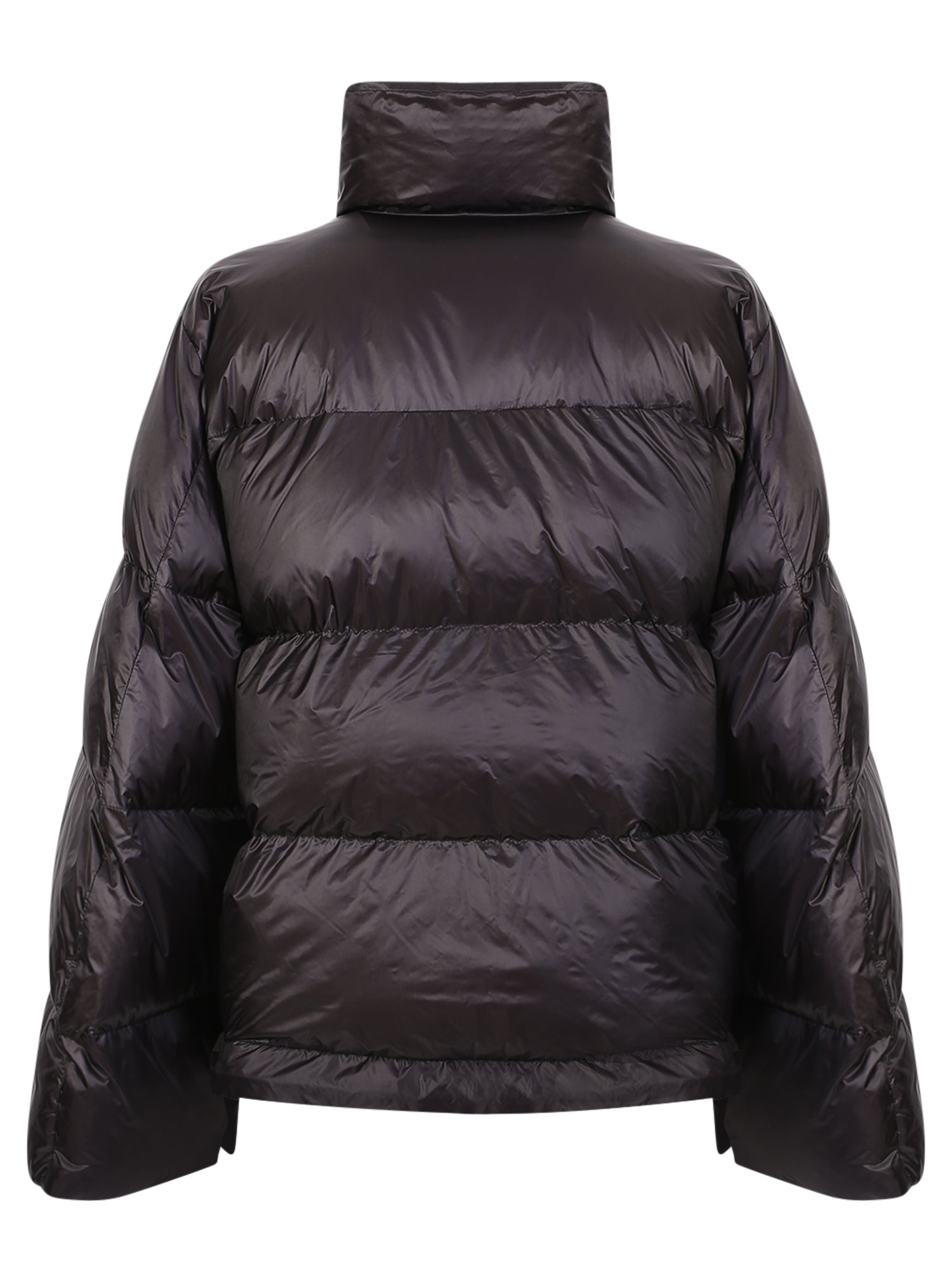 SACAI Elevated Down Jacket with High Neck and Wide Sleeves