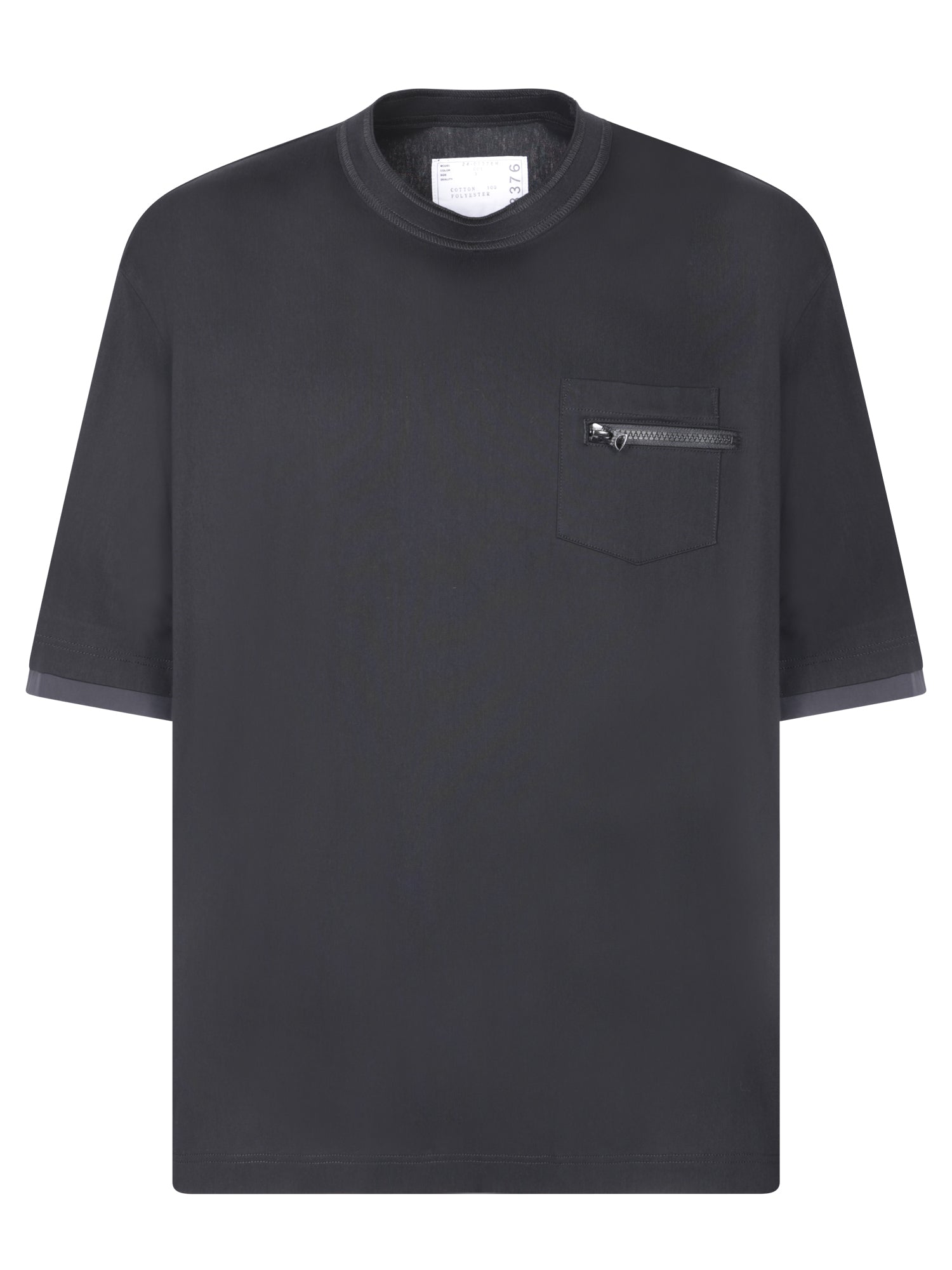 SACAI Elevated Black T-Shirt for Men