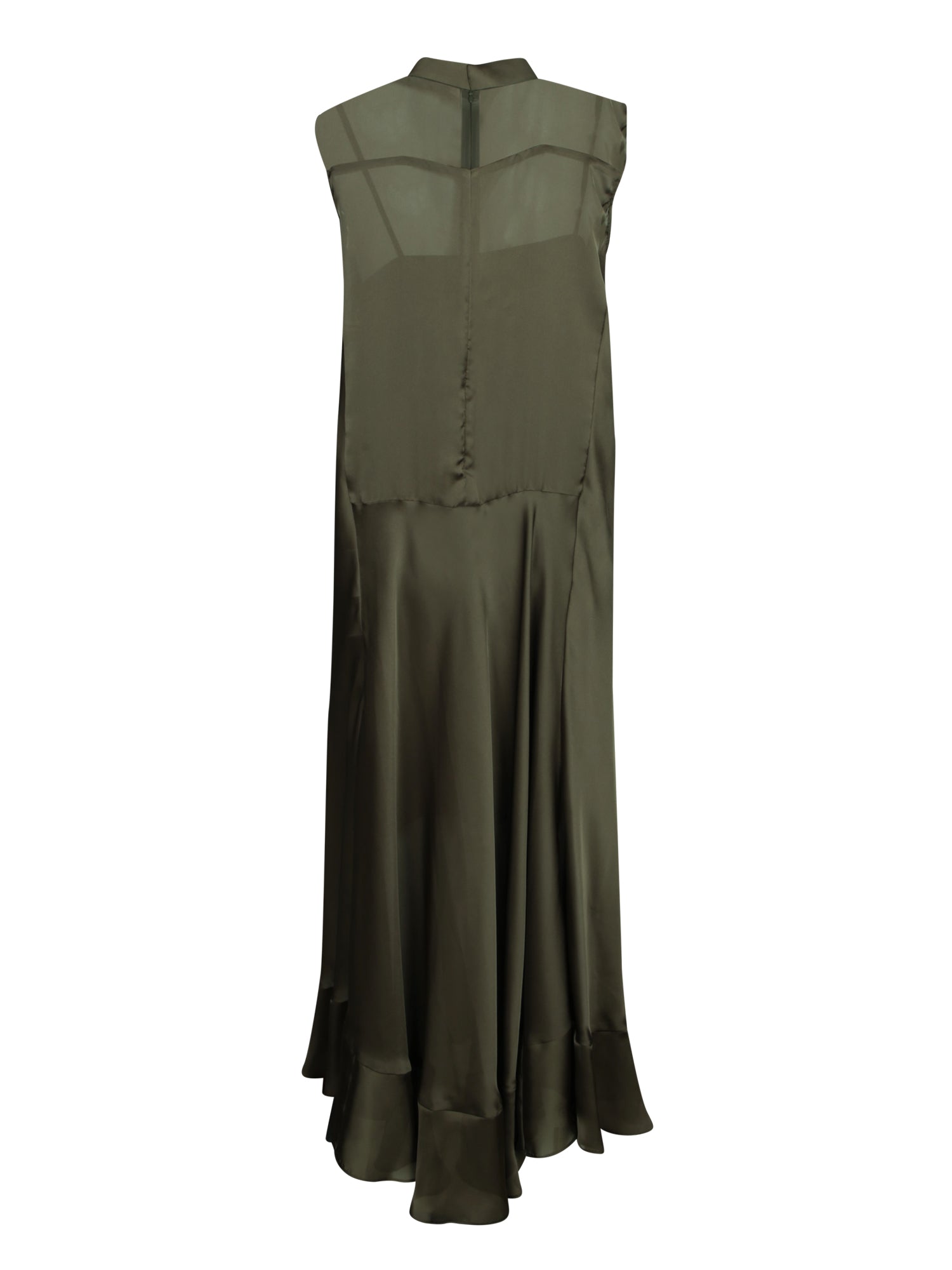 SACAI Asymmetrical Ruffle Long Dress for Women