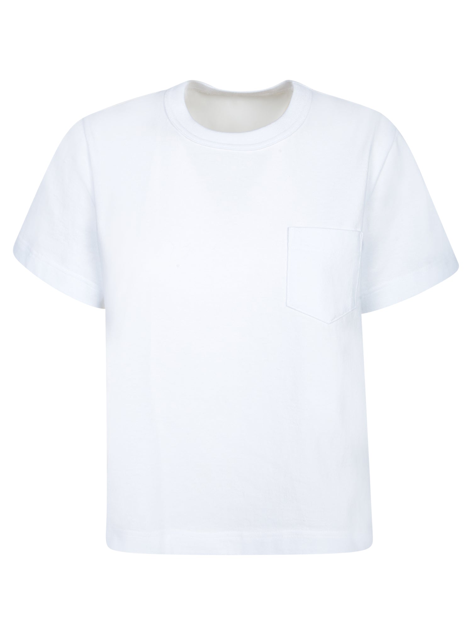 SACAI Mini Crew Neck T-Shirt with Chest Pocket