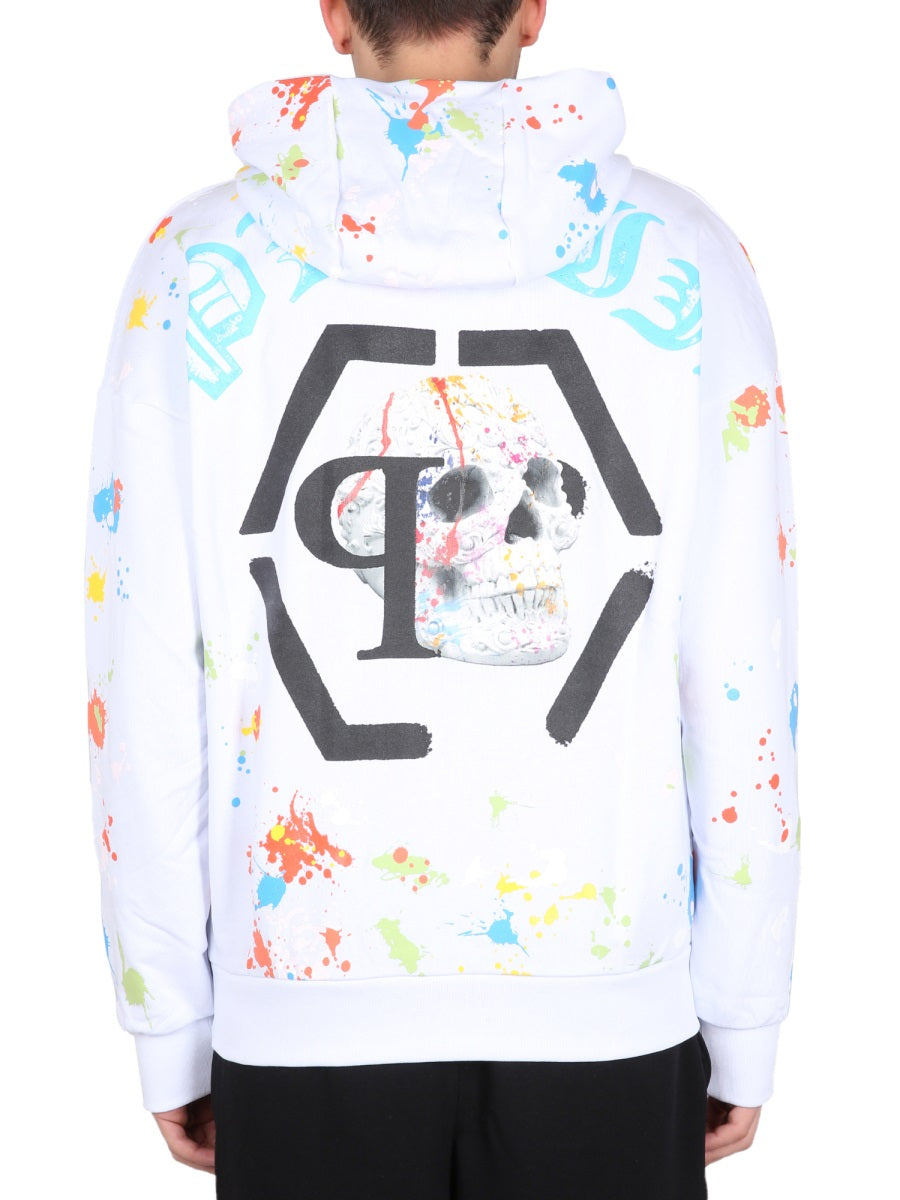 PHILIPP PLEIN Stylish Hoodie with Hooded Neckline for Men - SS23 Collection