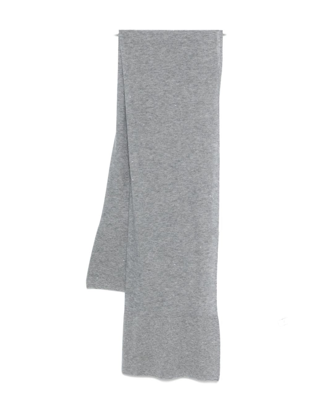 FABIANA FILIPPI Wool Blend Rectangular Scarf with Sequin Embellishment