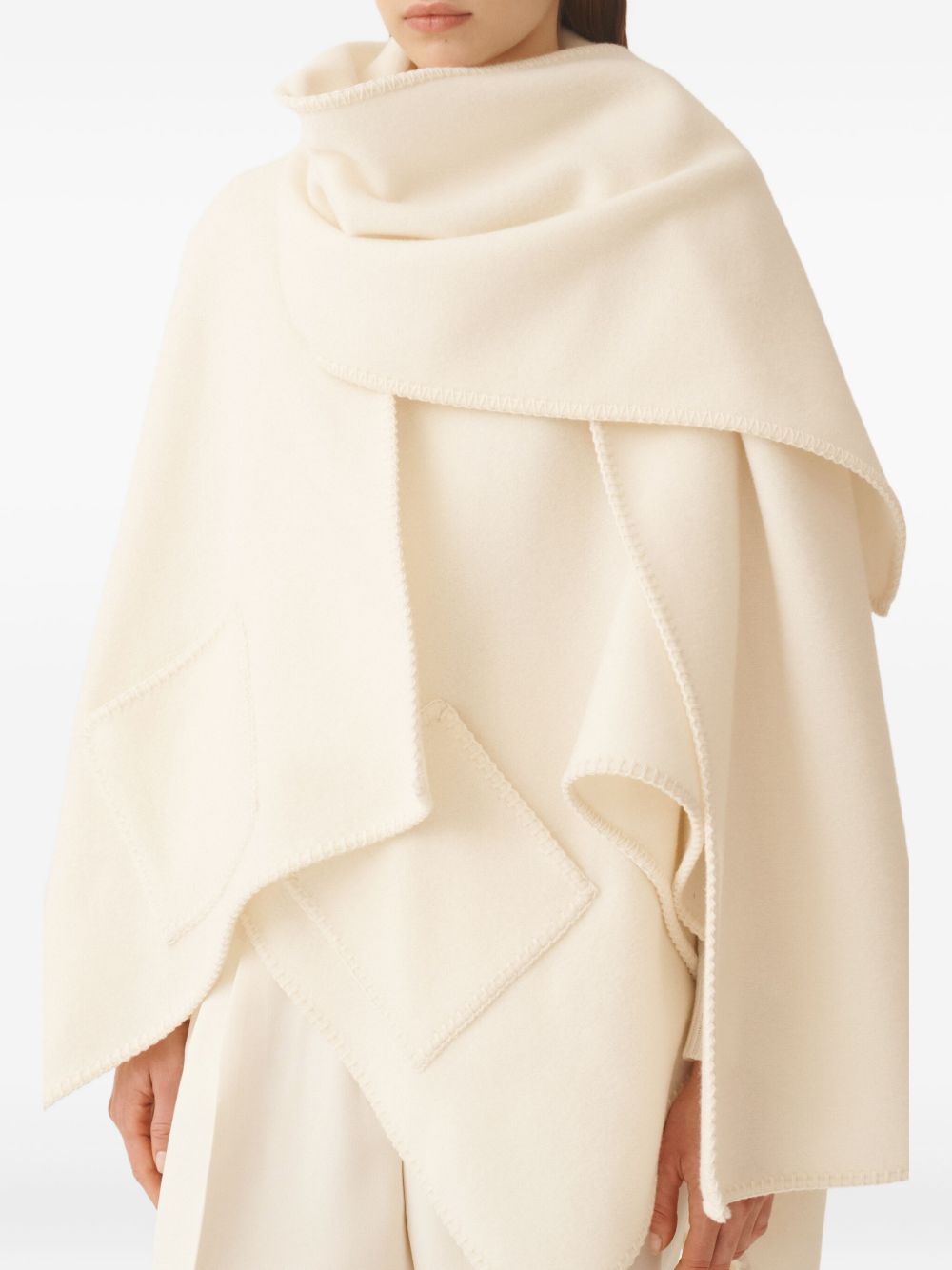 FABIANA FILIPPI Wool Cape for Women - FW25 Collection