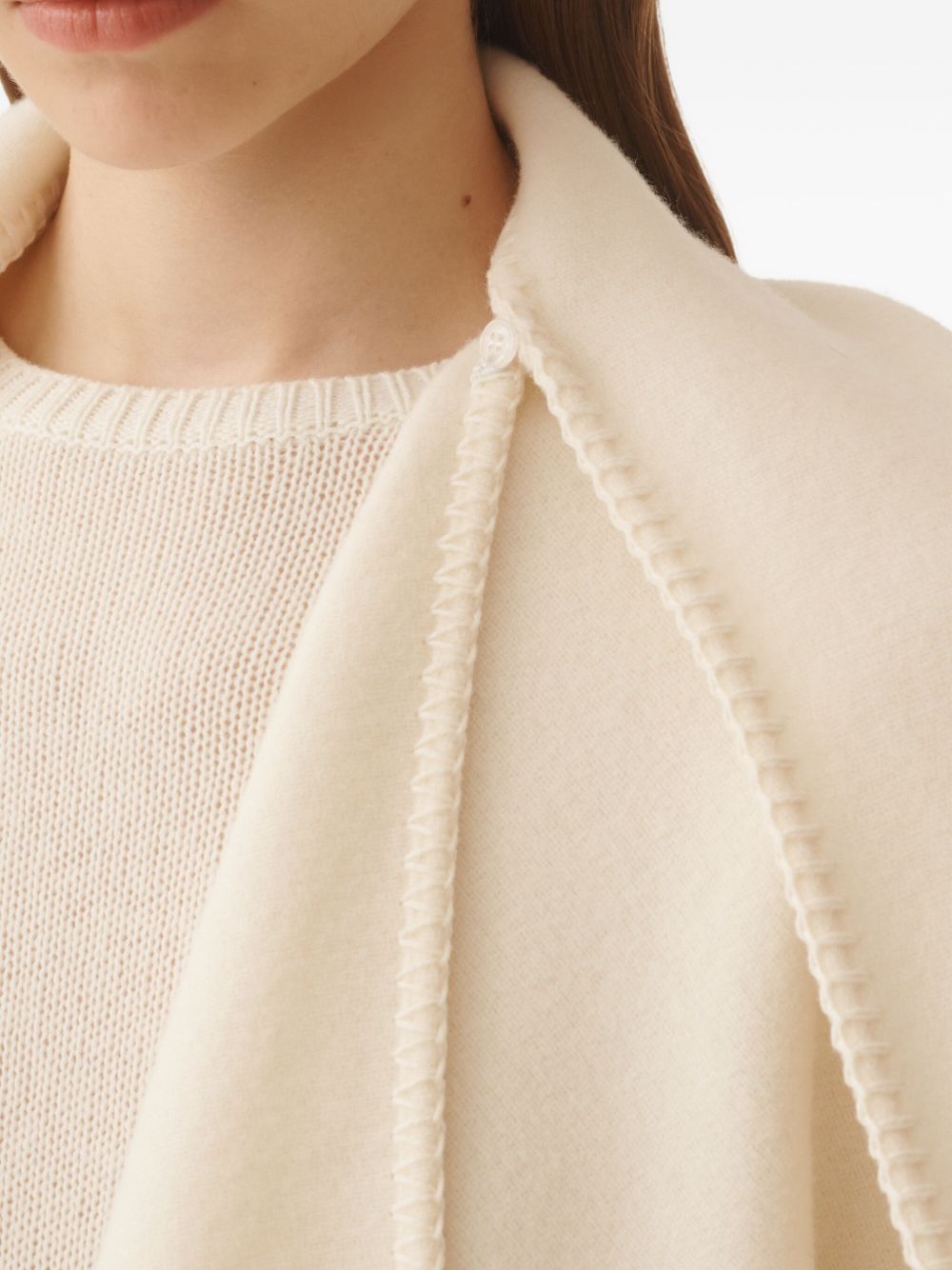 FABIANA FILIPPI Wool Cape for Women - FW25 Collection