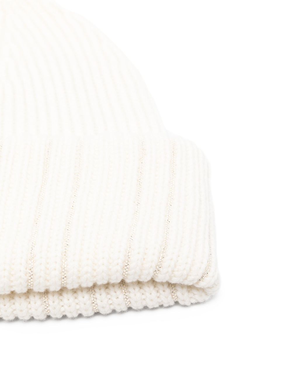 FABIANA FILIPPI Wool Beanie with Turn-Up Brim