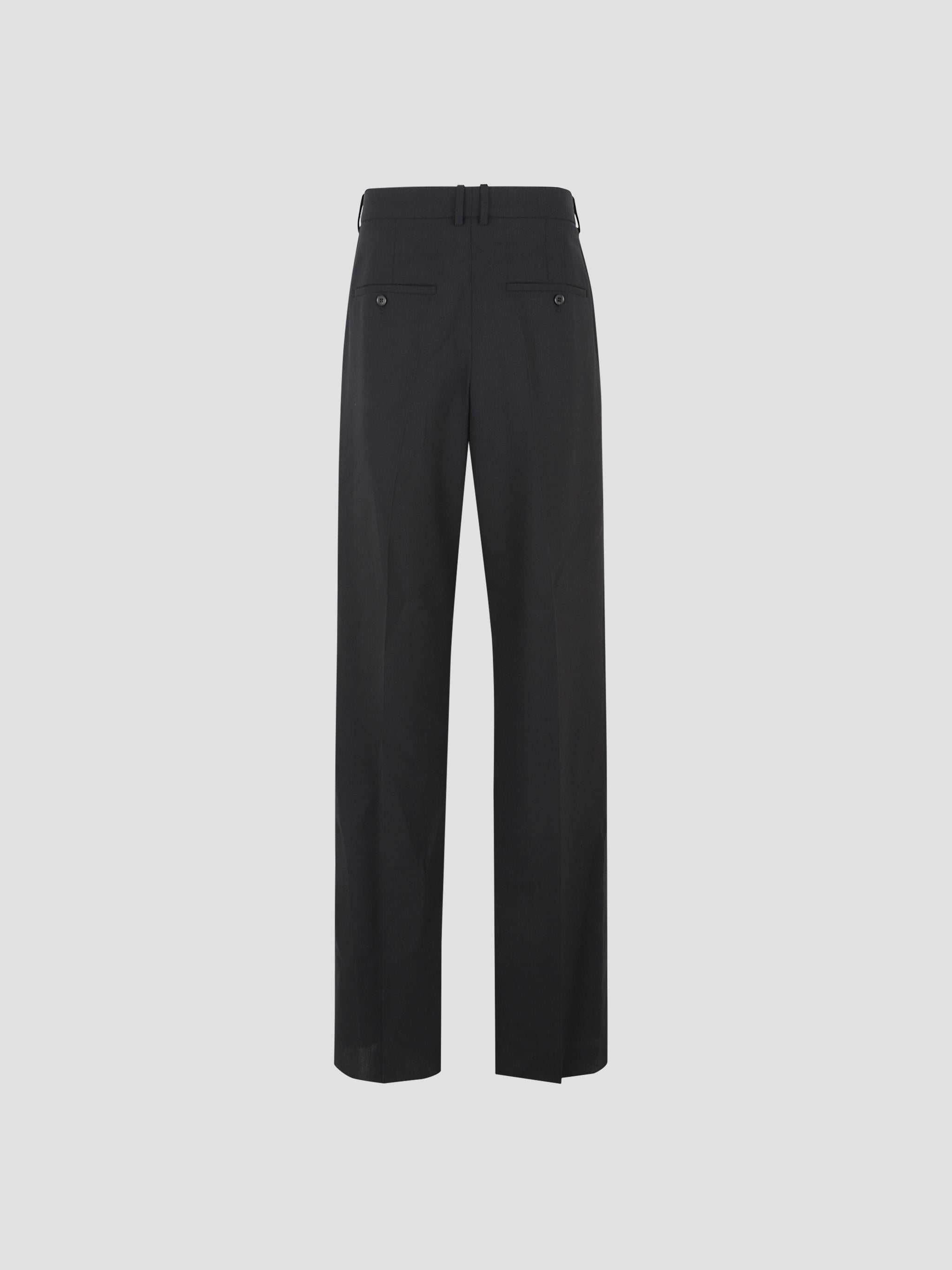 SAINT LAURENT High Waist Straight Leg Trousers for Men