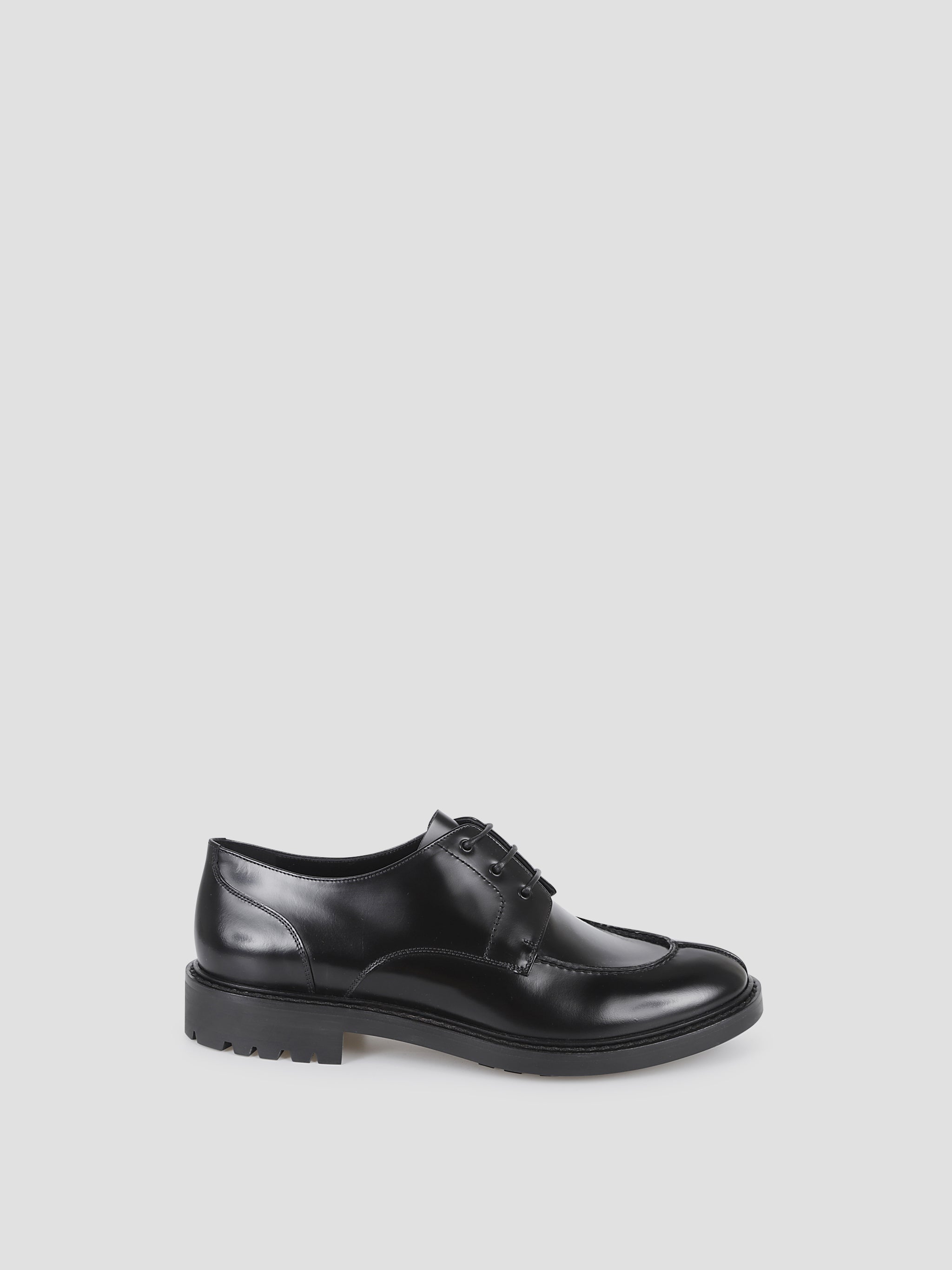 SAINT LAURENT Linen Lace-up Derby Dress Shoes