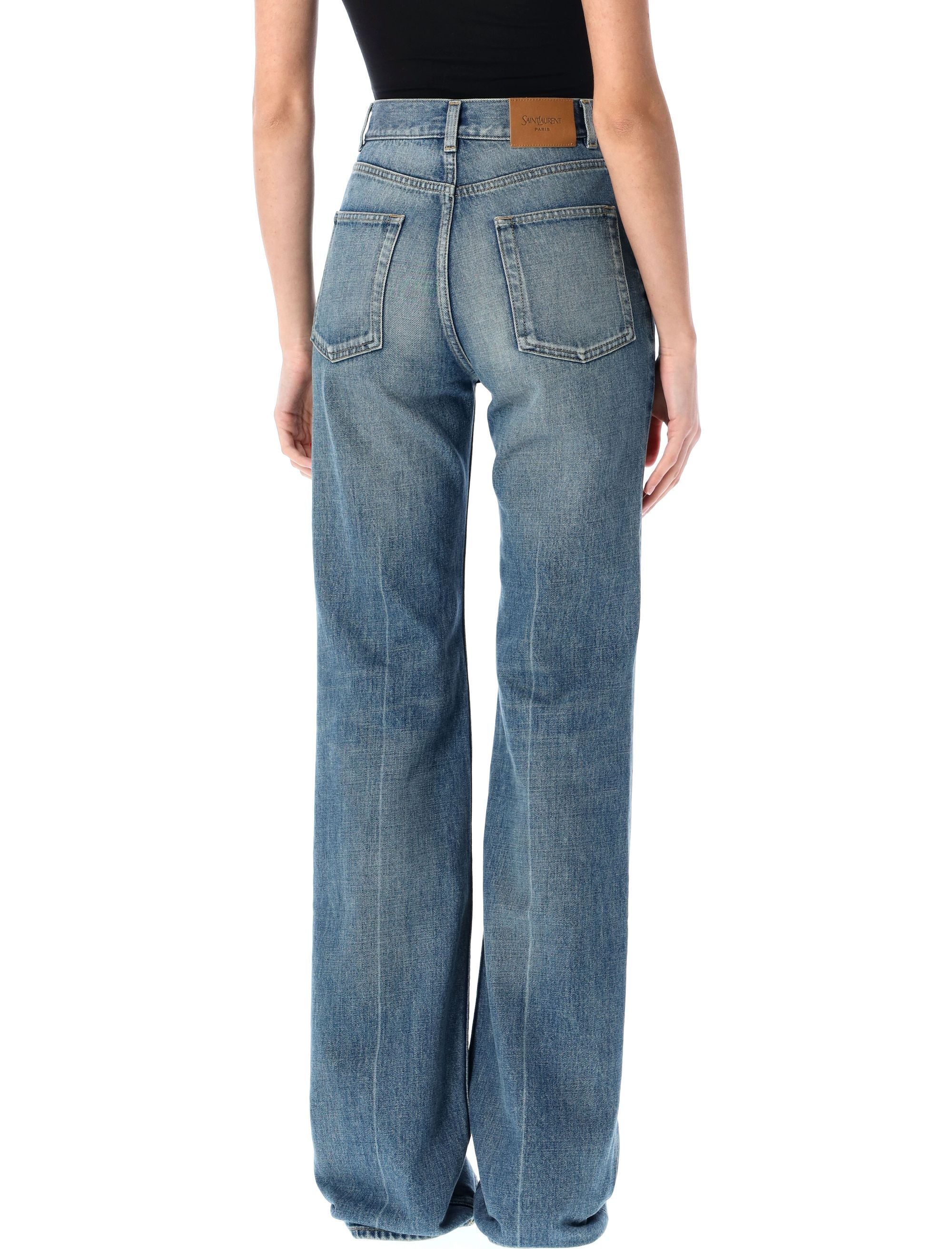 SAINT LAURENT PARIS 70's High Rise Flared Jeans - Size 26