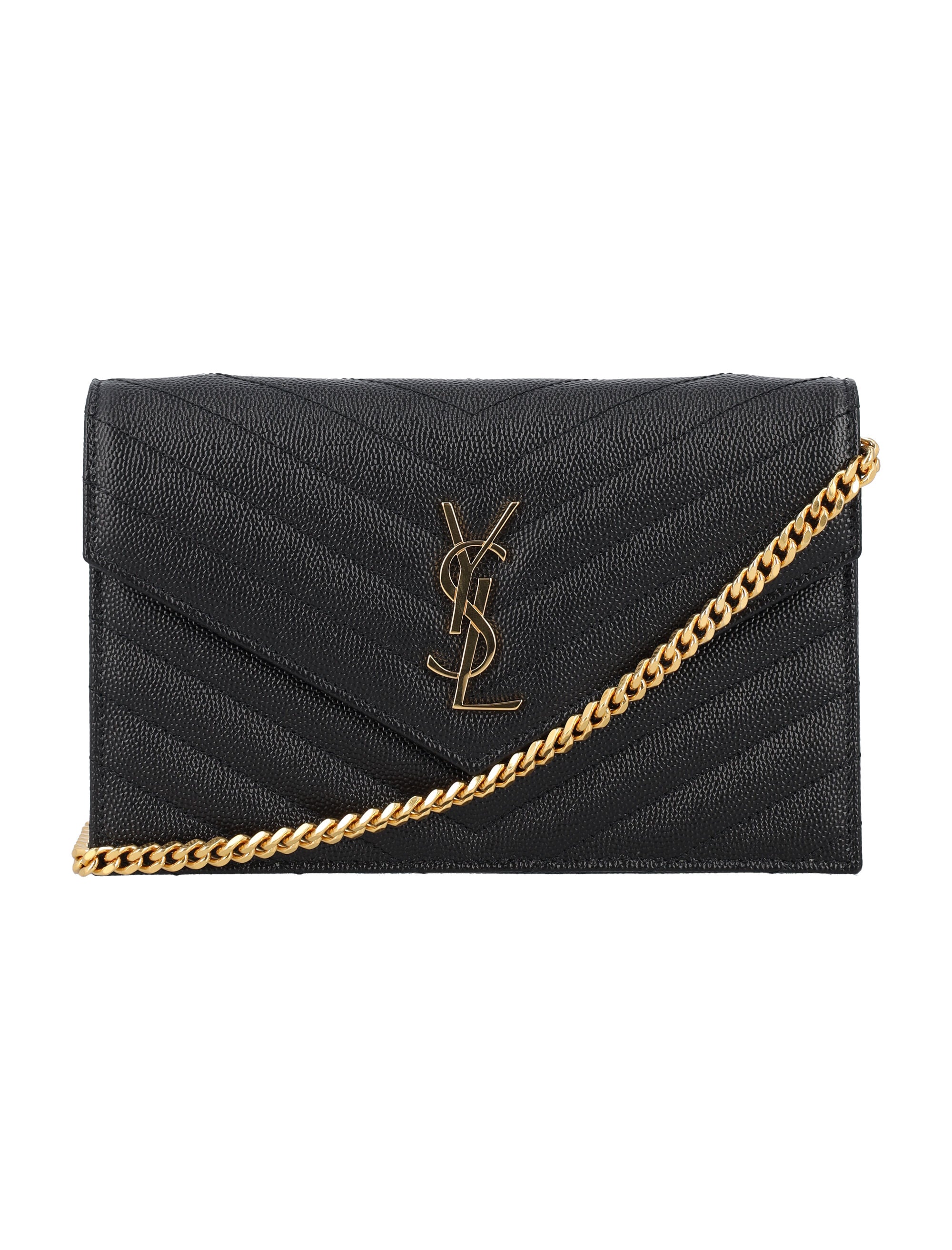 SAINT LAURENT PARIS Mini Chain Wallet