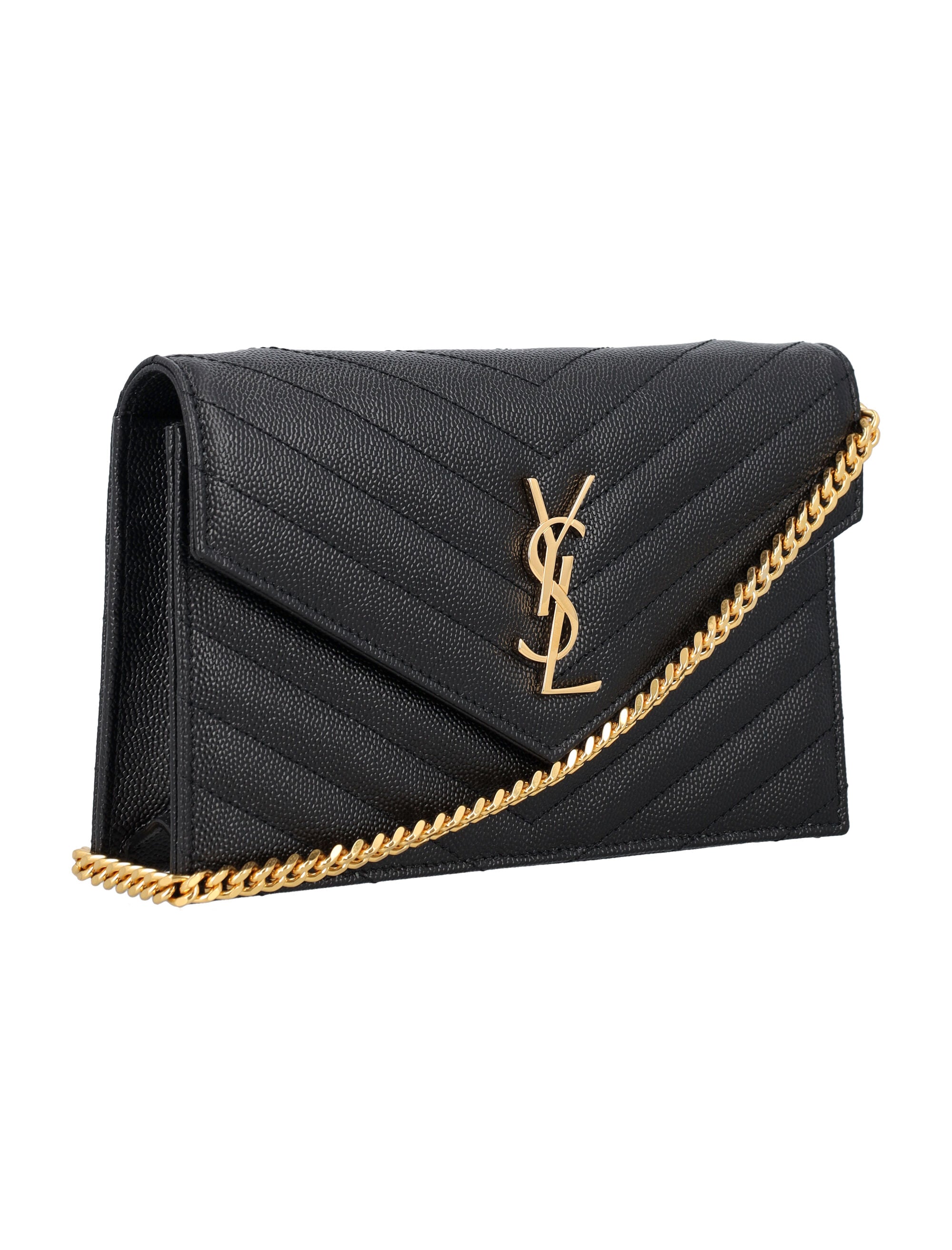 SAINT LAURENT PARIS Mini Chain Wallet
