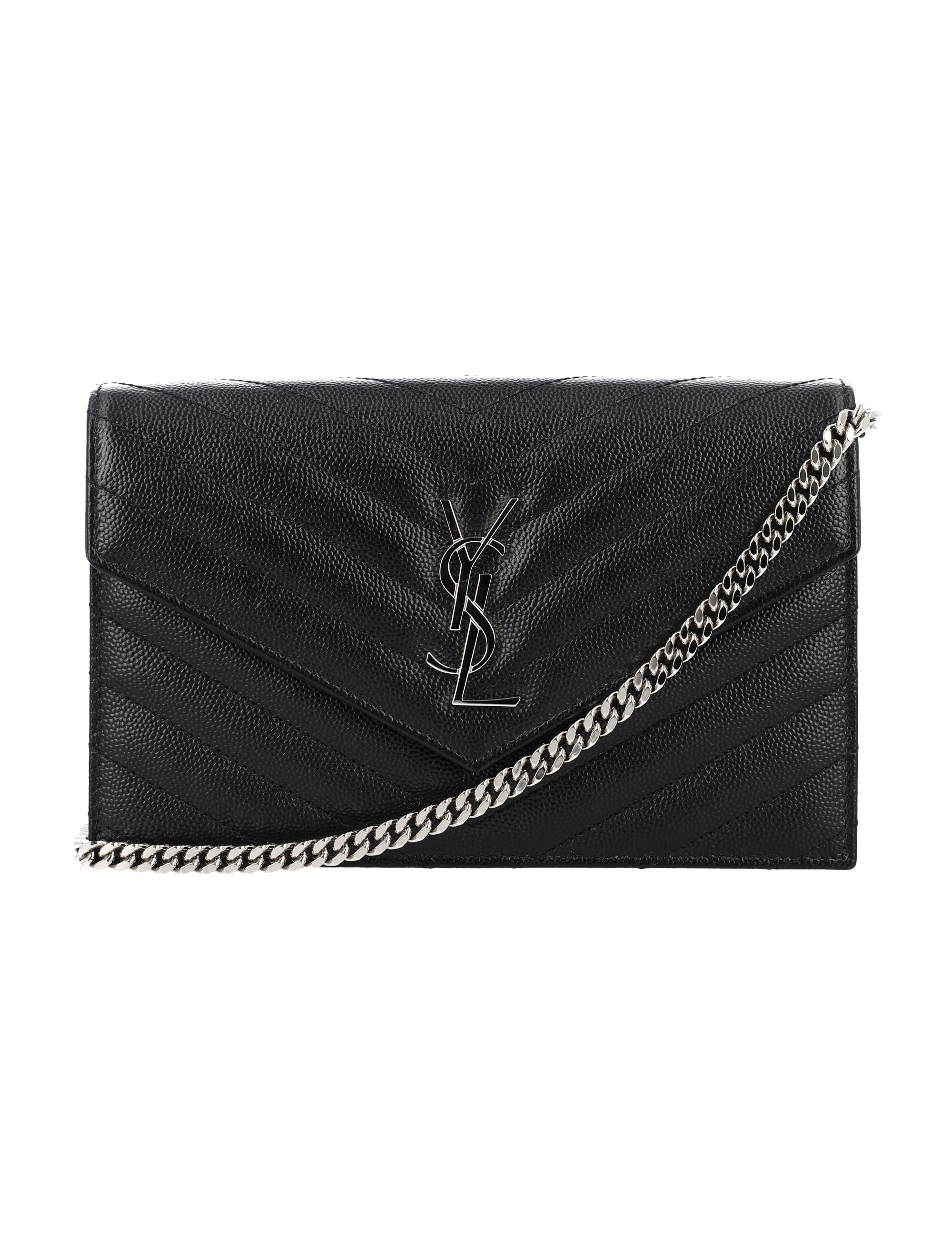 SAINT LAURENT PARIS Mini Chain Wallet