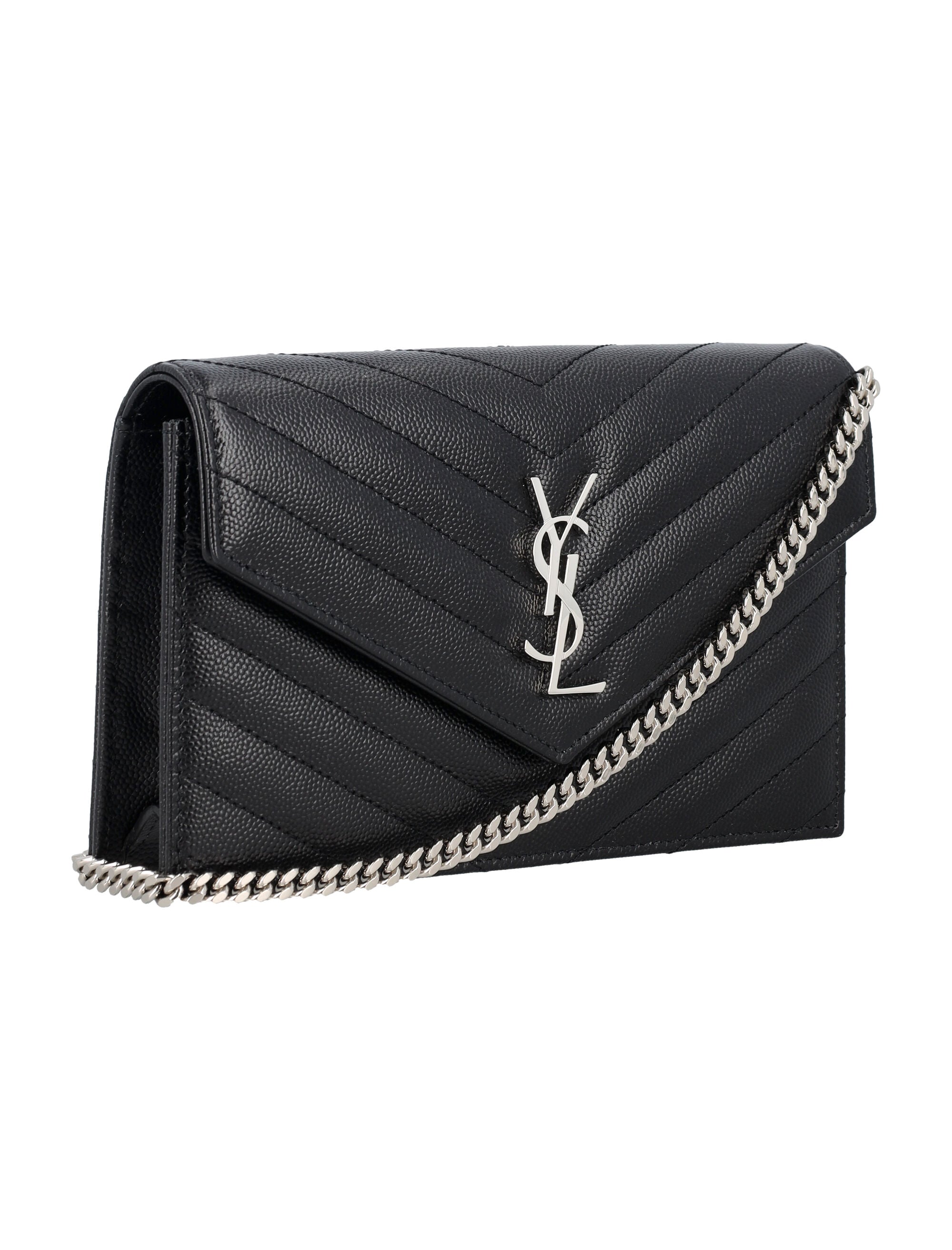 SAINT LAURENT PARIS Mini Chain Wallet