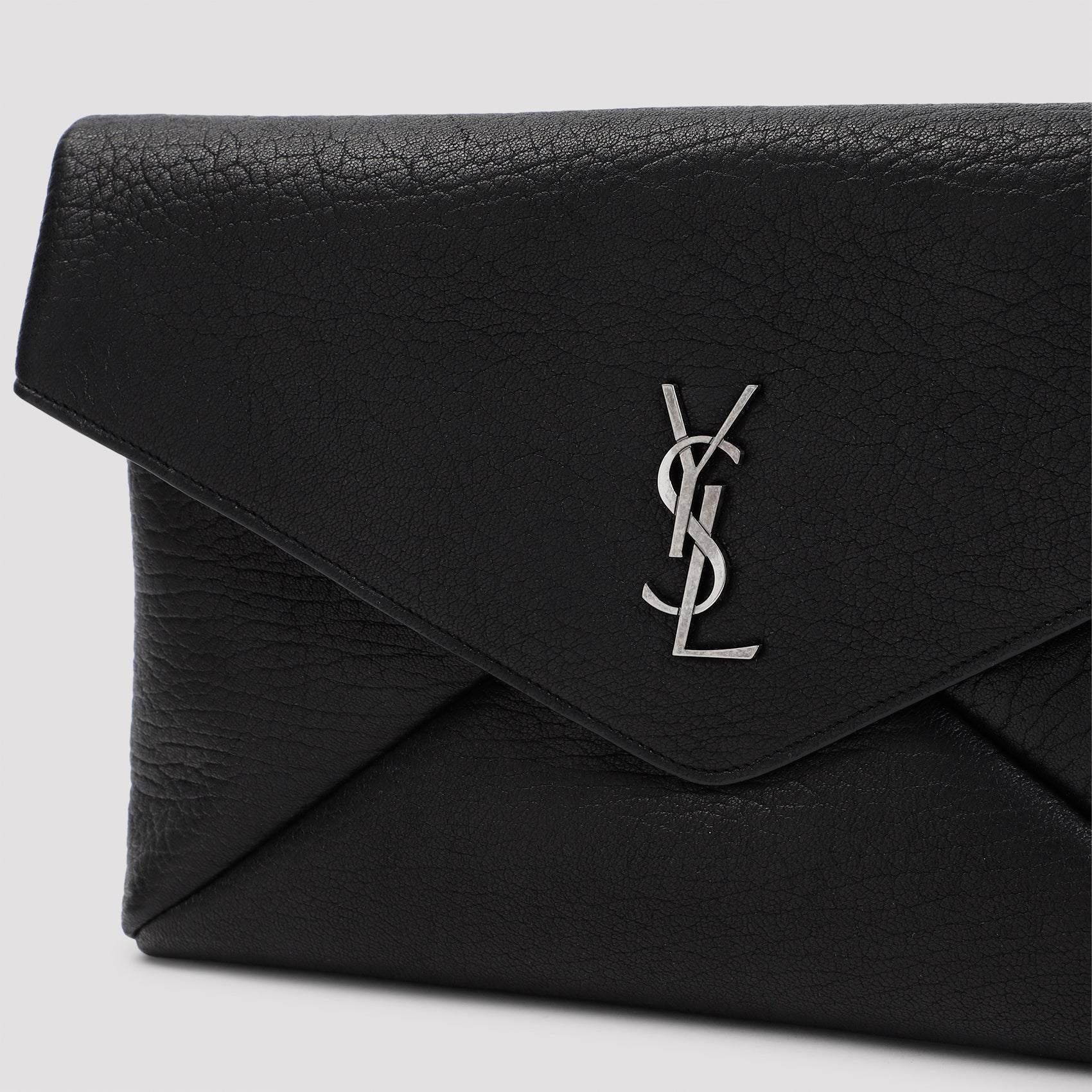 SAINT LAURENT Sleek Mini Lamb Leather Accessory