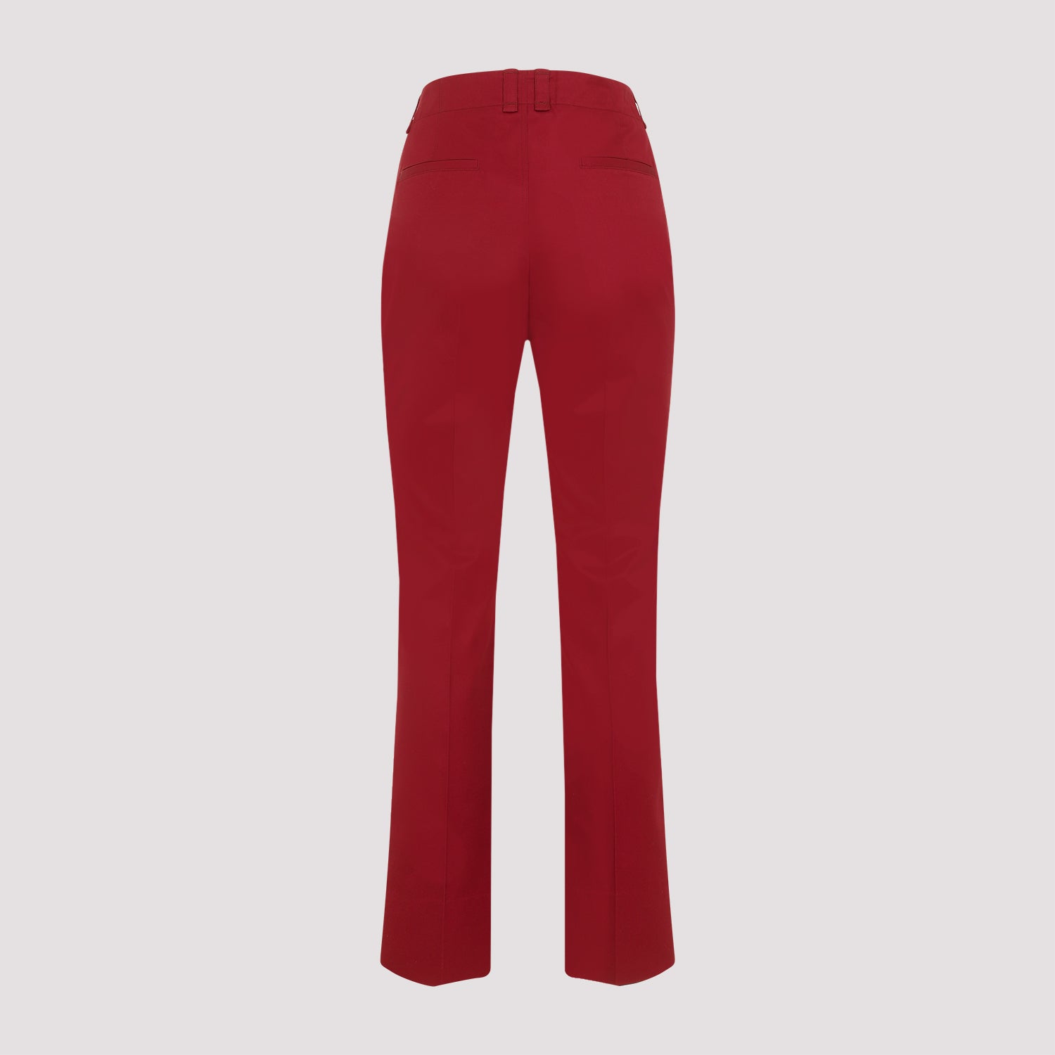 SAINT LAURENT High Waist Cotton Trousers for Women
