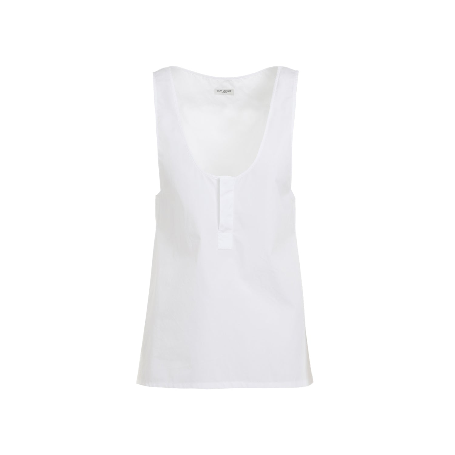 SAINT LAURENT Elevated U-Neck Sleeveless Top for Women