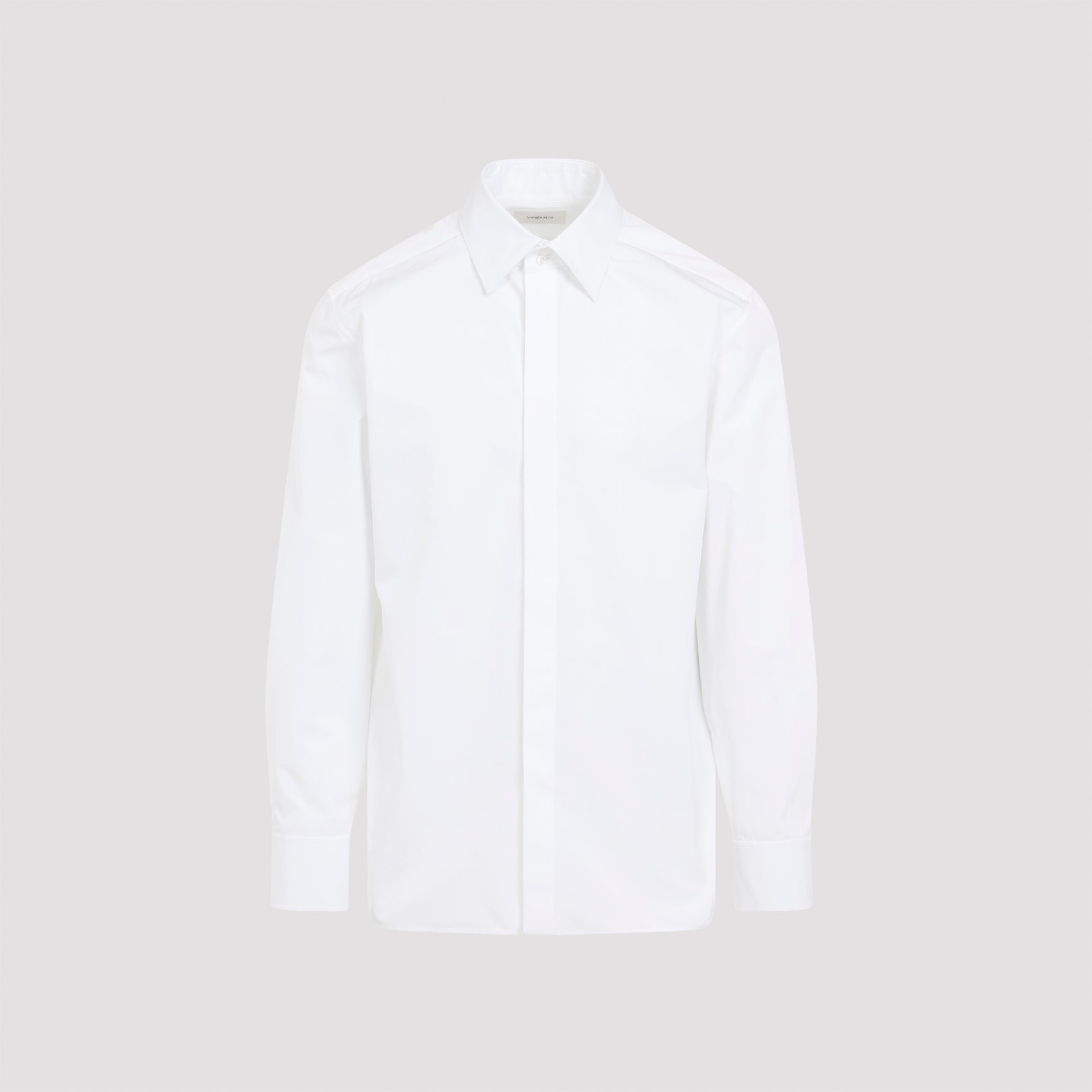 SAINT LAURENT Crisp Cotton Button-Up Shirt for Men