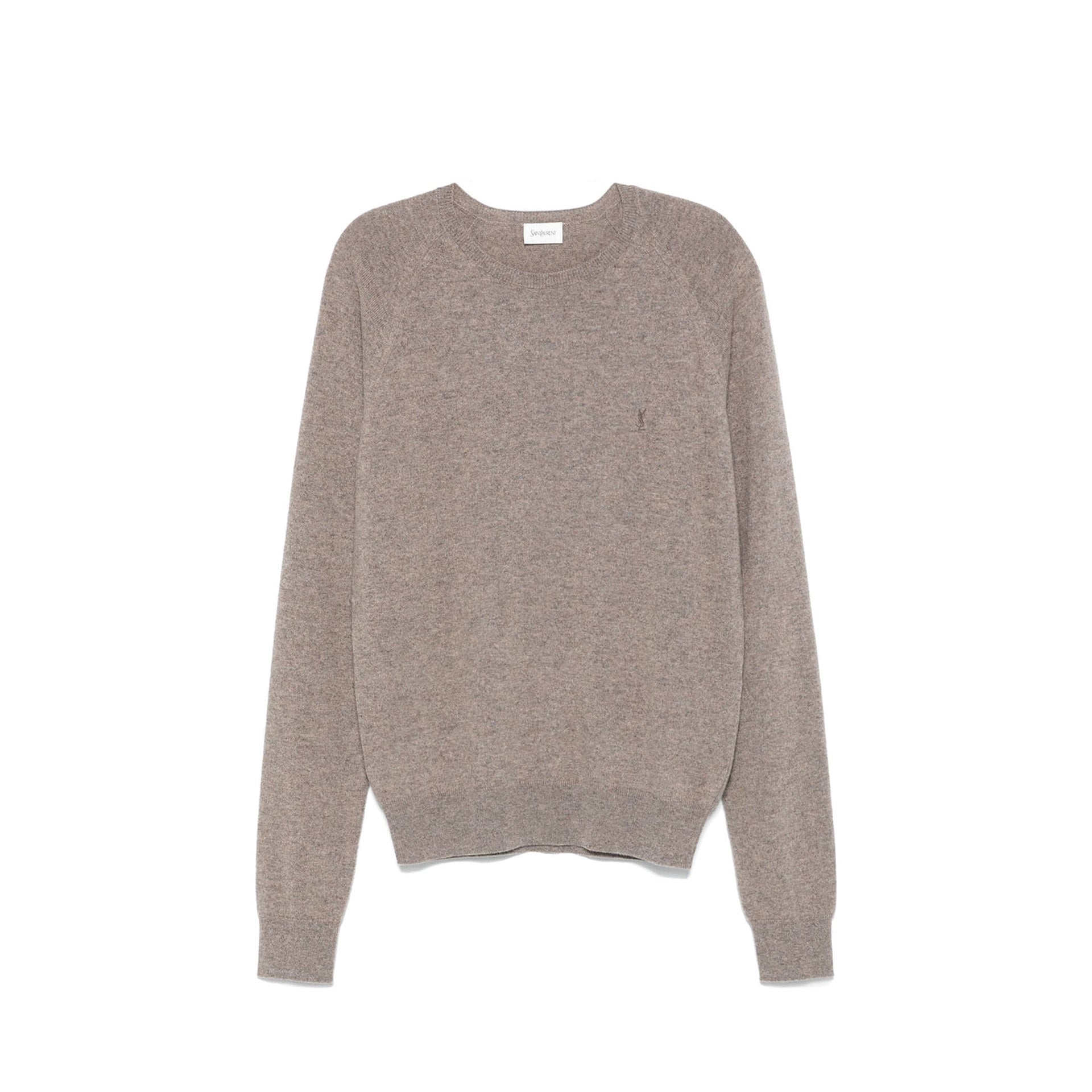SAINT LAURENT Cassandre Cashmere Sweater for Men - Fall Winter 24/25