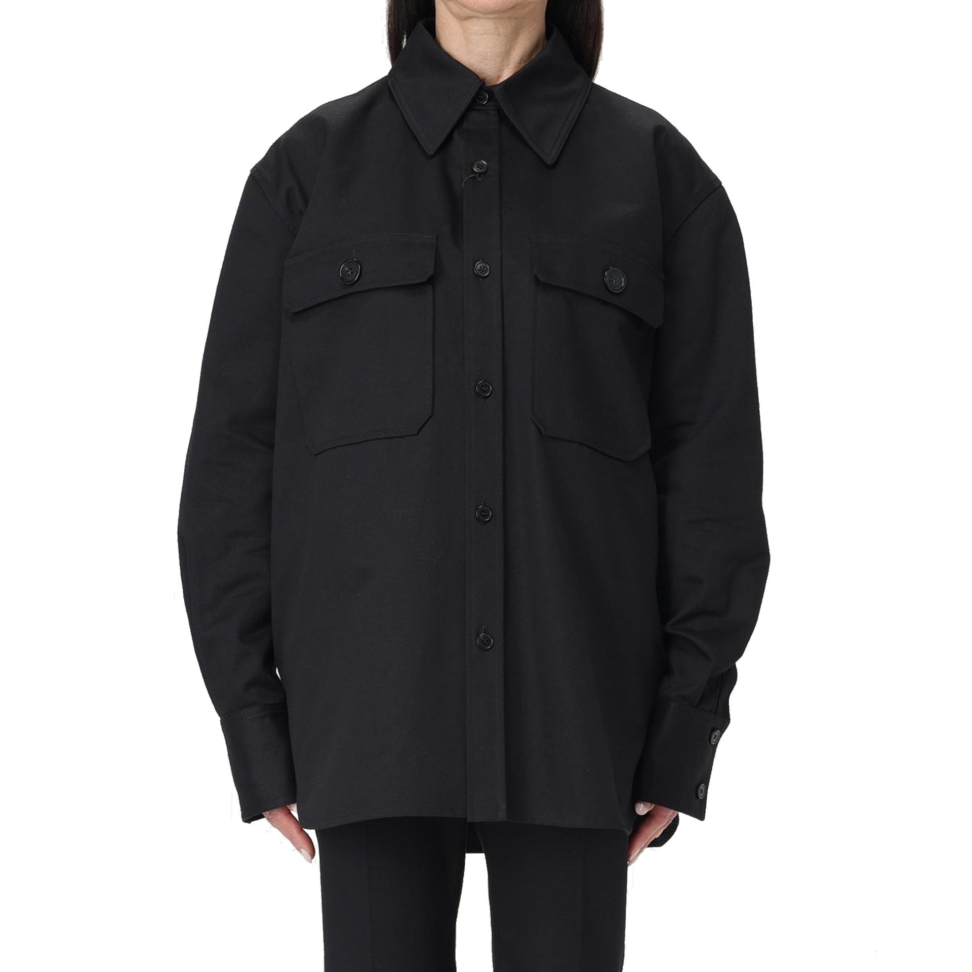 SAINT LAURENT Cotton Shirt for Women - Fall Winter 24/25 Collection