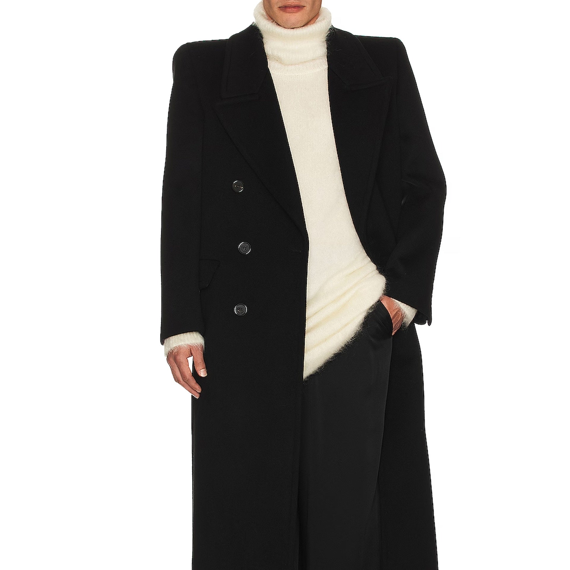 SAINT LAURENT Extra Long Mohair Sweater for Men