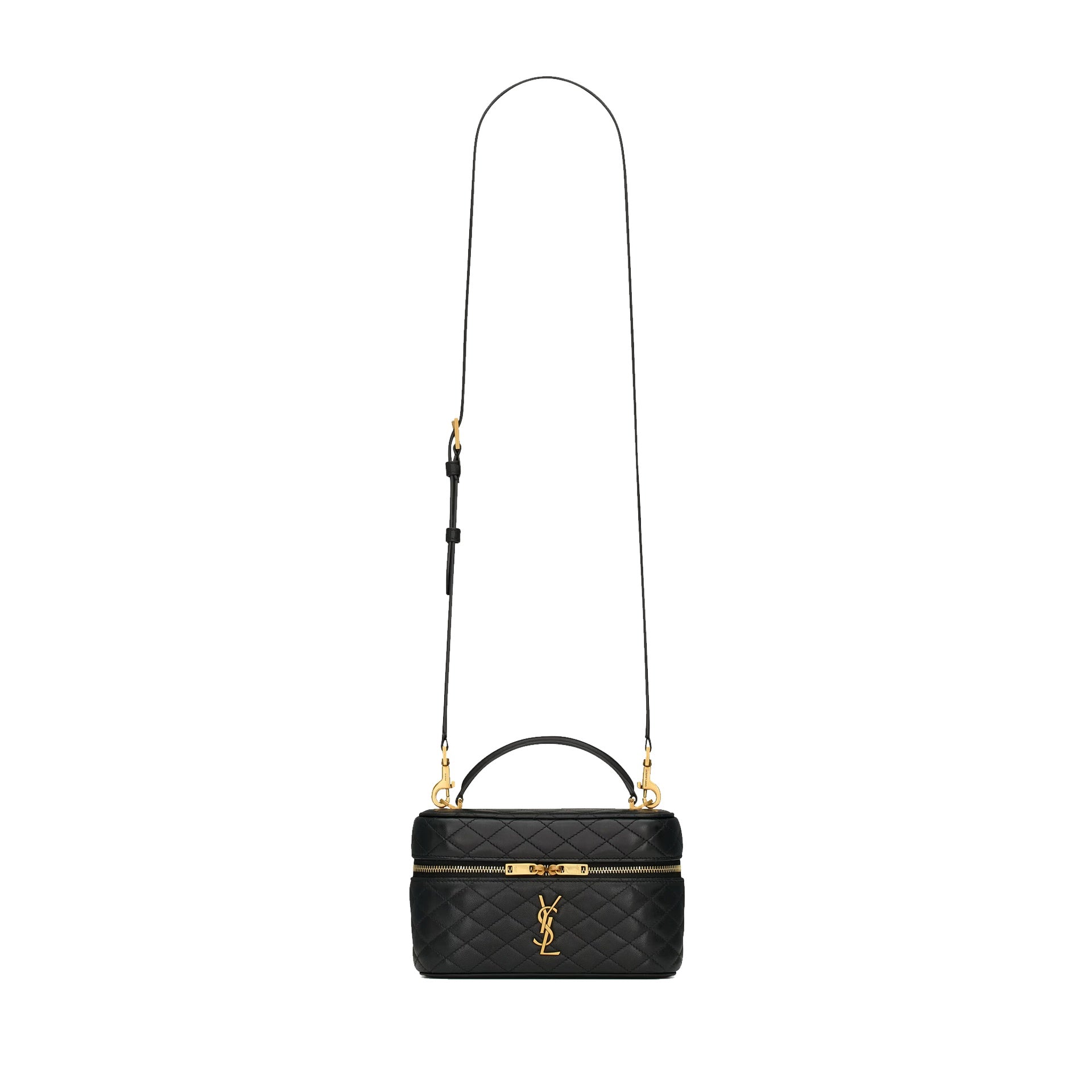 SAINT LAURENT Mini Quilted Vanity Handbag