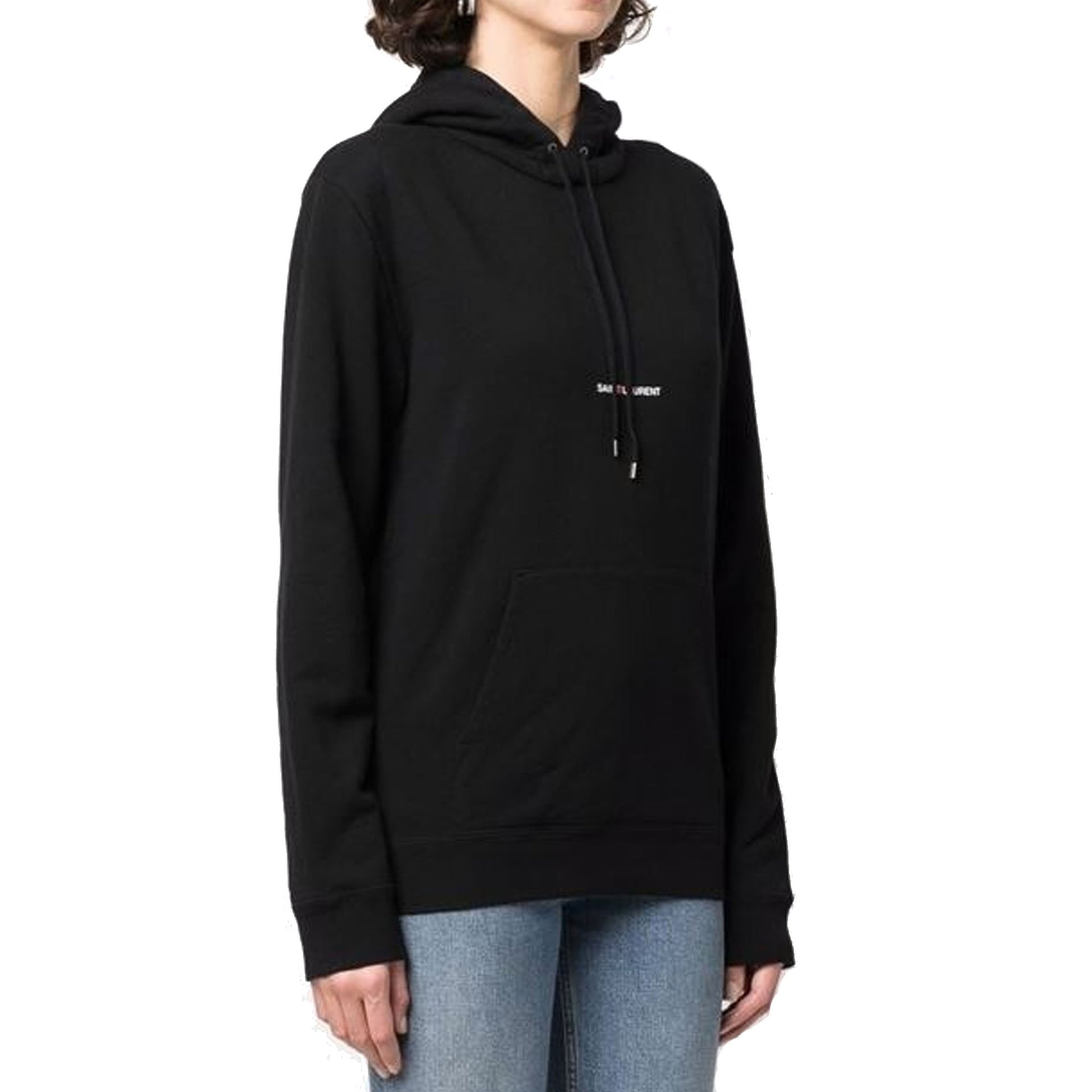 SAINT LAURENT Logo Hoodie Sweatshirt for Women