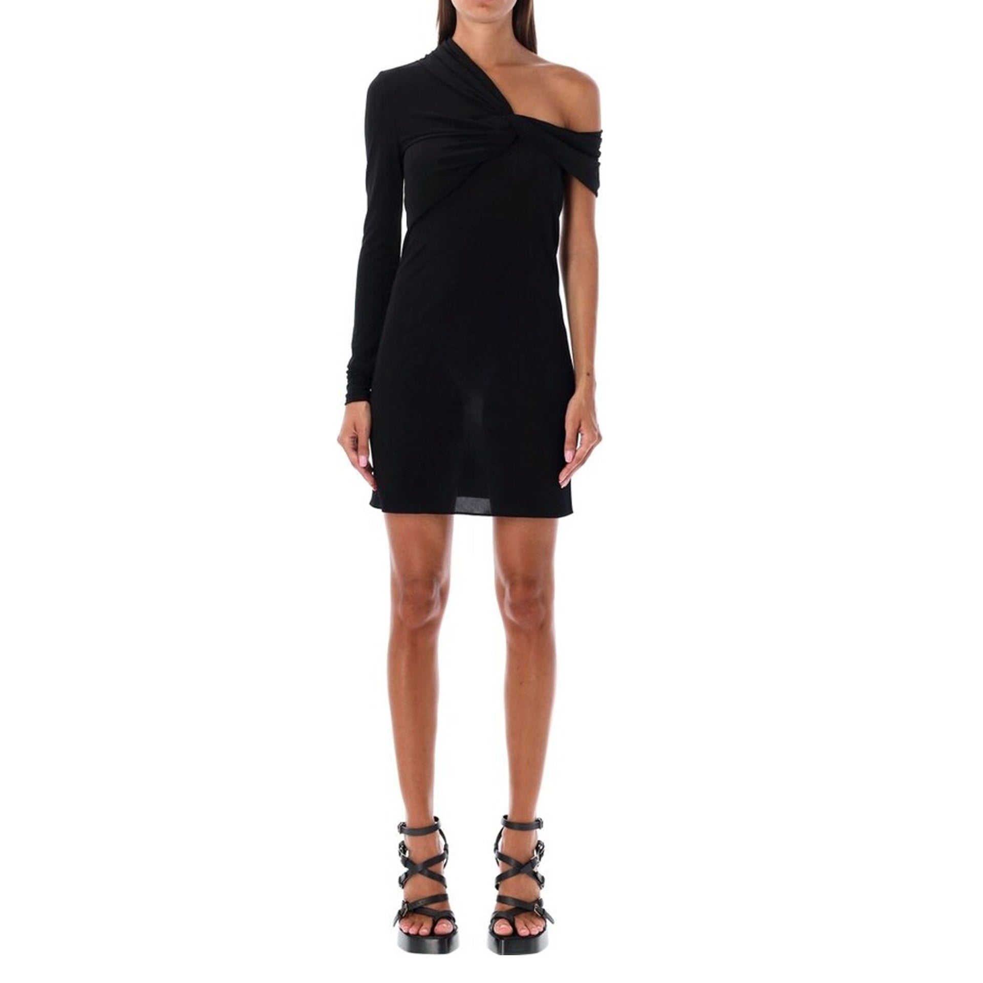 SAINT LAURENT One Sleeve Mini Dress