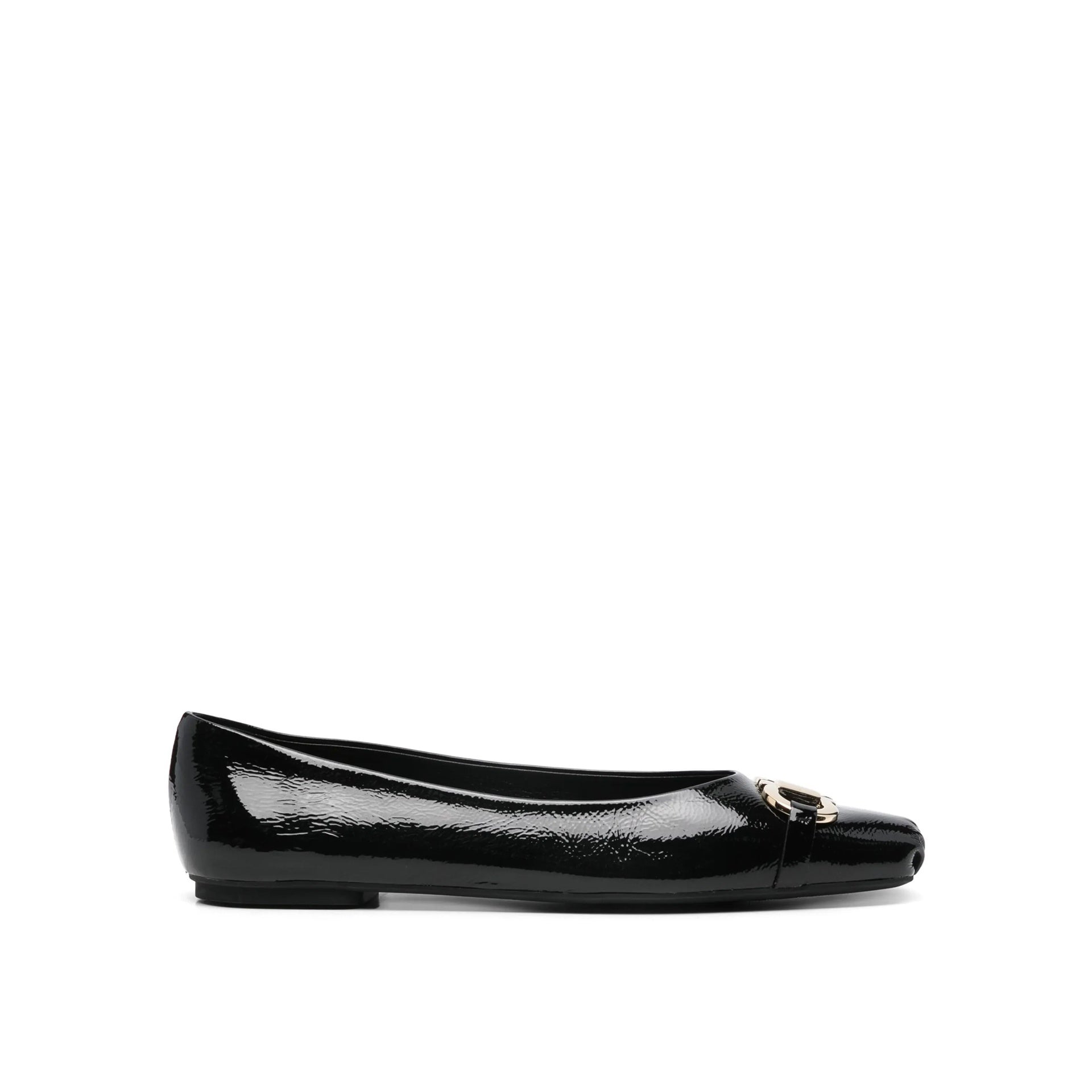 Ferragamo Gancini Hook-Buckle Ballerina Flats - Women's