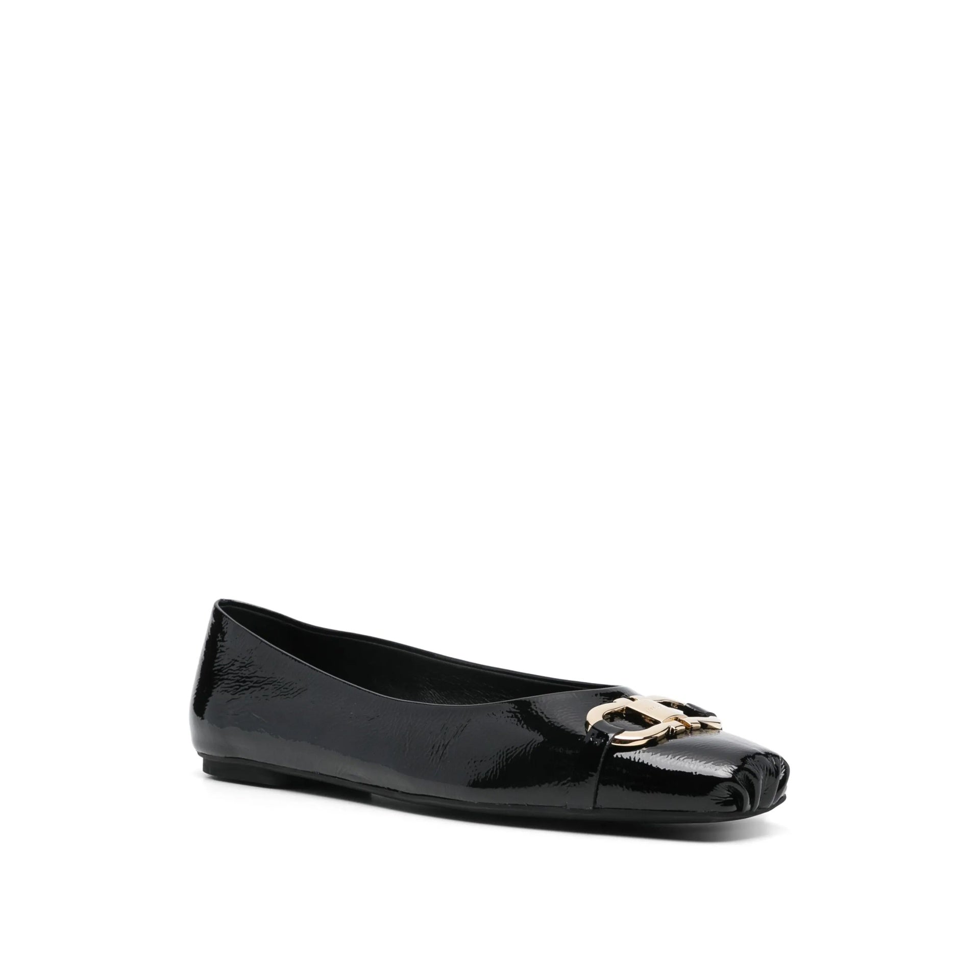 Ferragamo Gancini Hook-Buckle Ballerina Flats - Women's